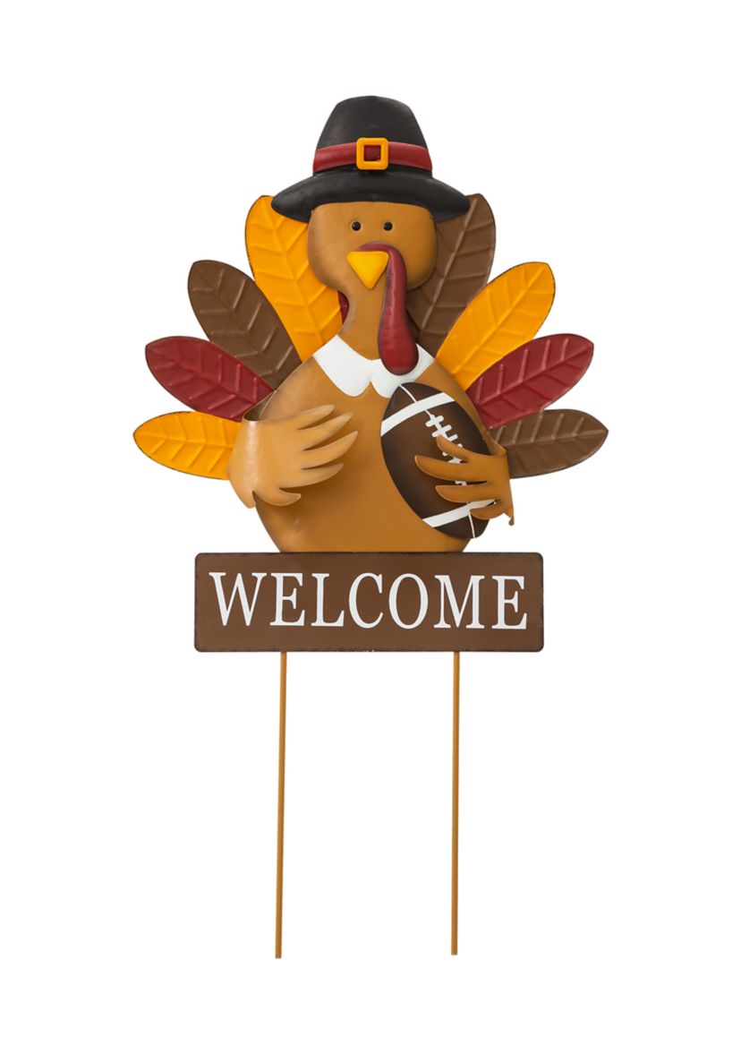 Thanksgiving Metal Turkey Yard Stake/Hanging Wall Décor