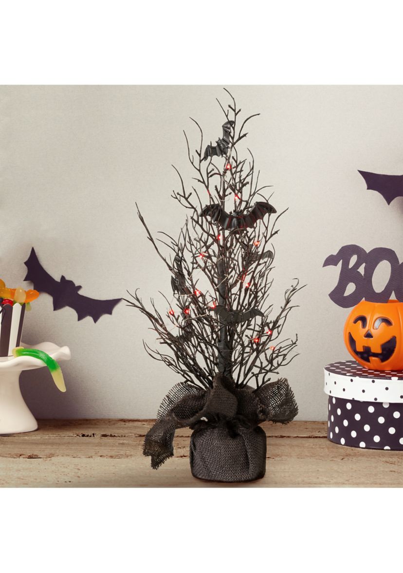 Halloween Lighted Bats Table Tree Décor