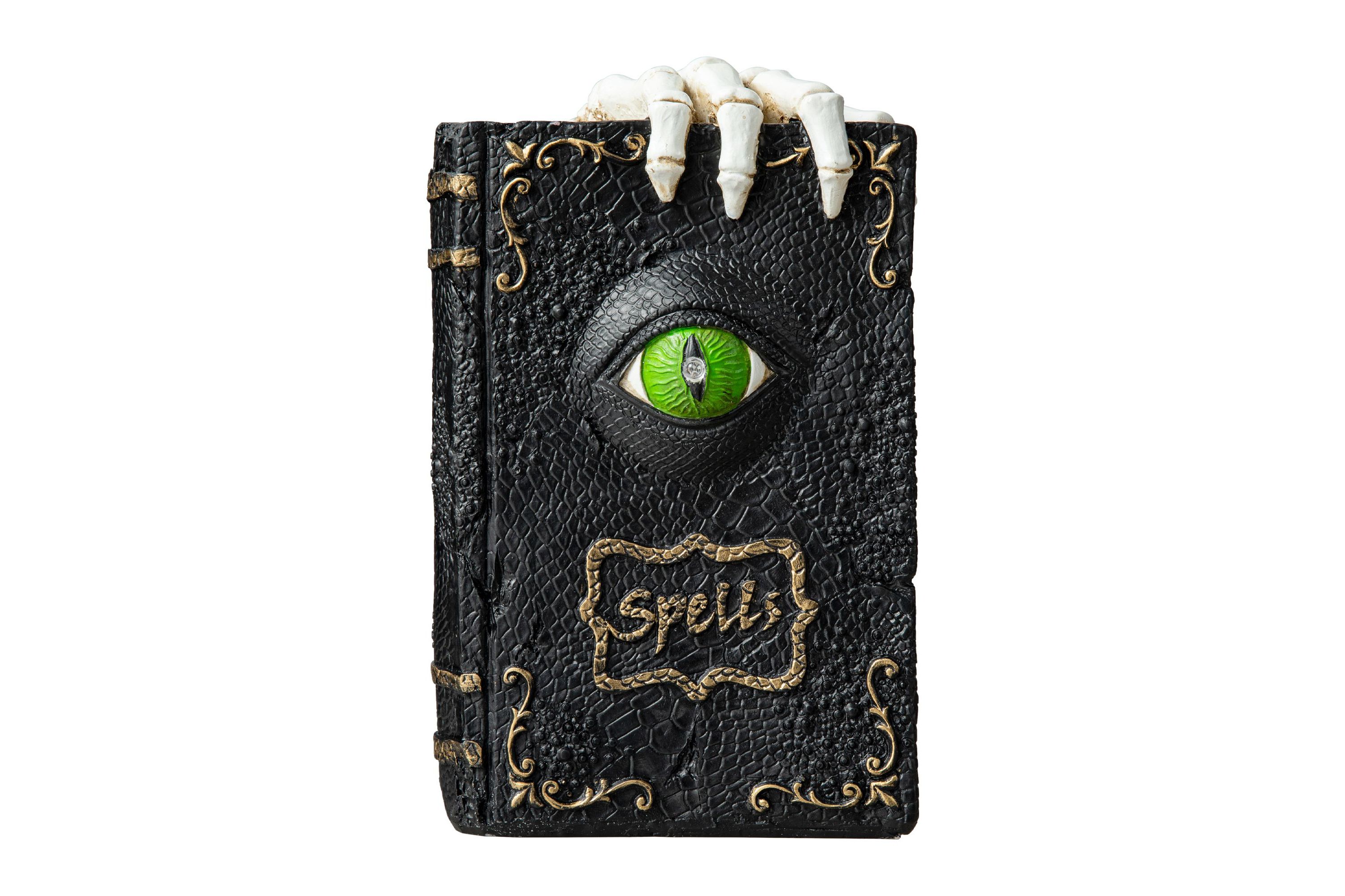 7.75"H Halloween Lighted Ghostbuster Resin Book