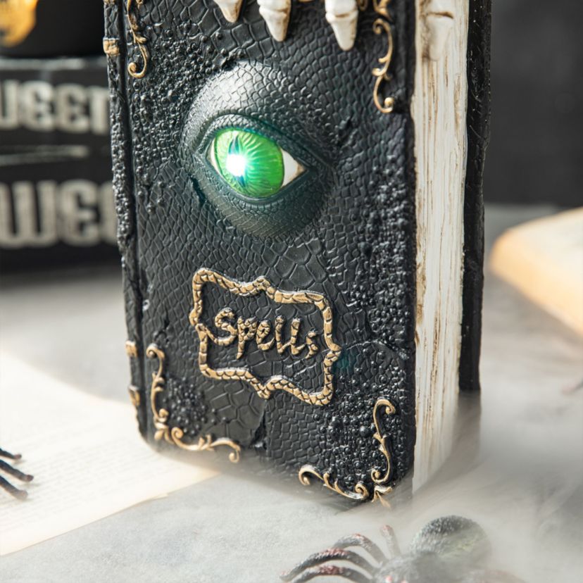 7.75"H Halloween Lighted Ghostbuster Resin Book