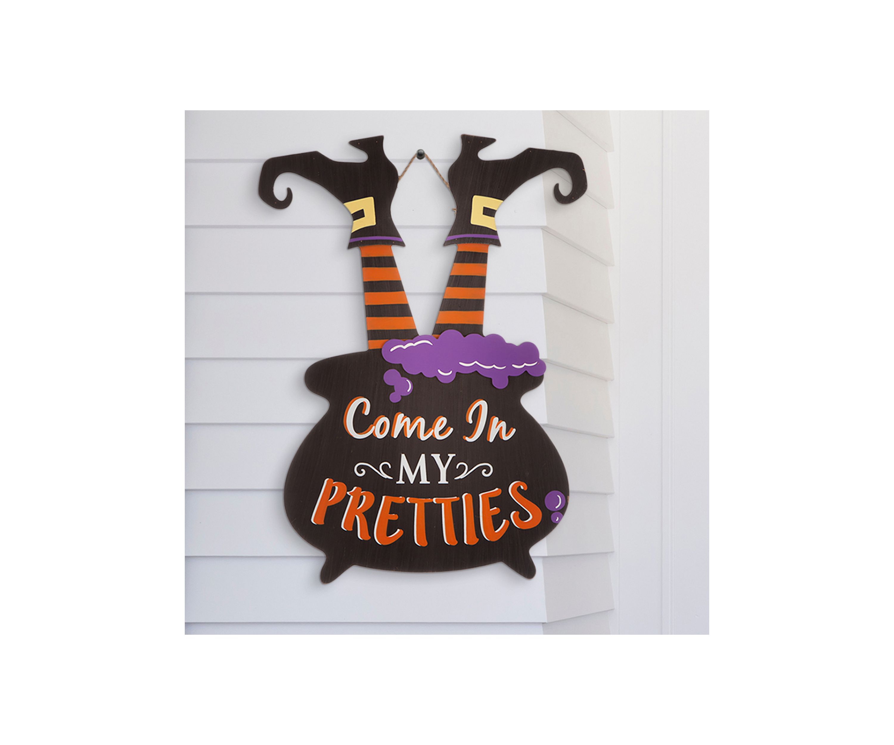 Halloween Wooden  Witch Yard Stake or Standing Décor or Hanging Décor