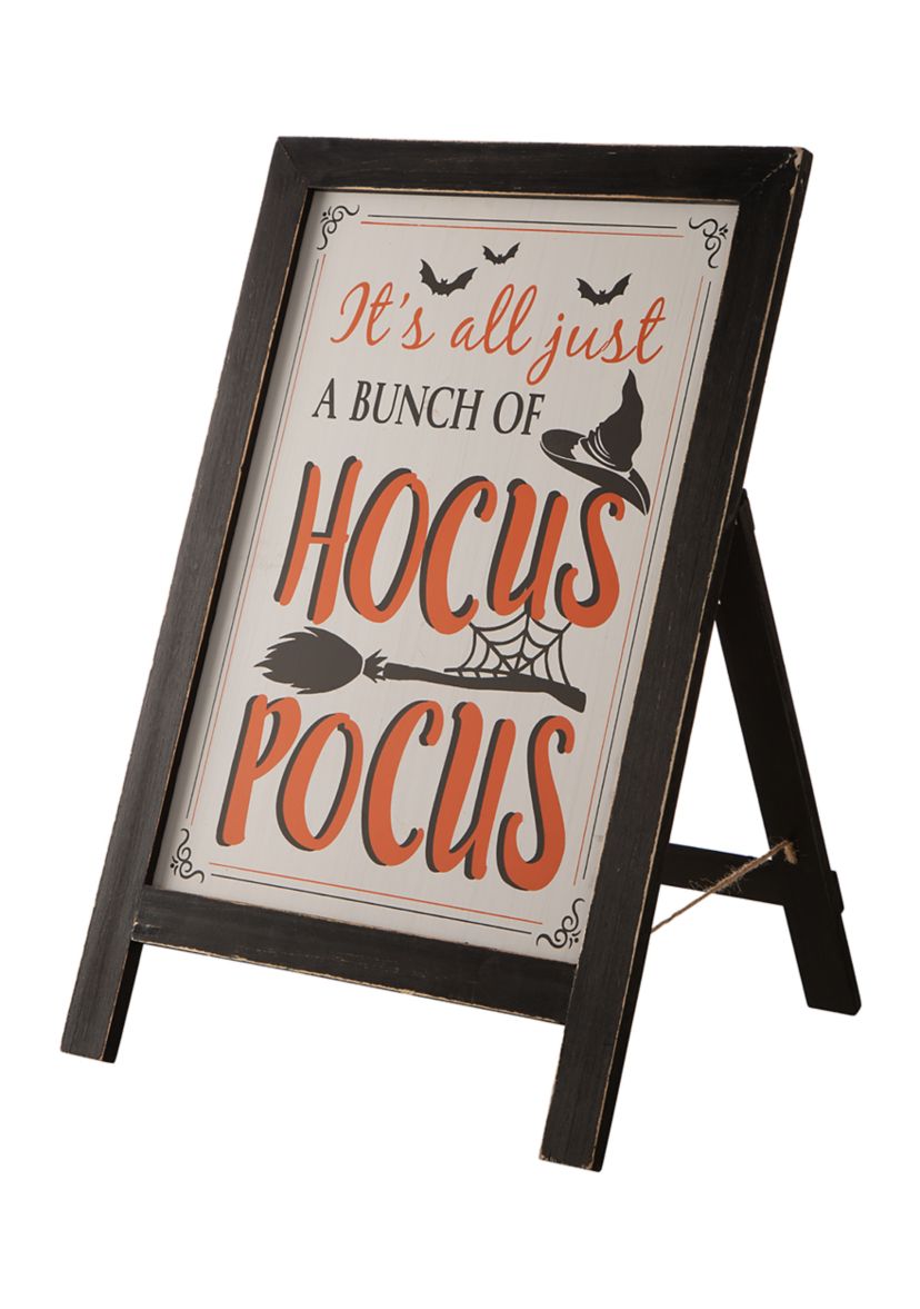 Halloween Wooden Standing Easel Sign Décor or Hanging Décor