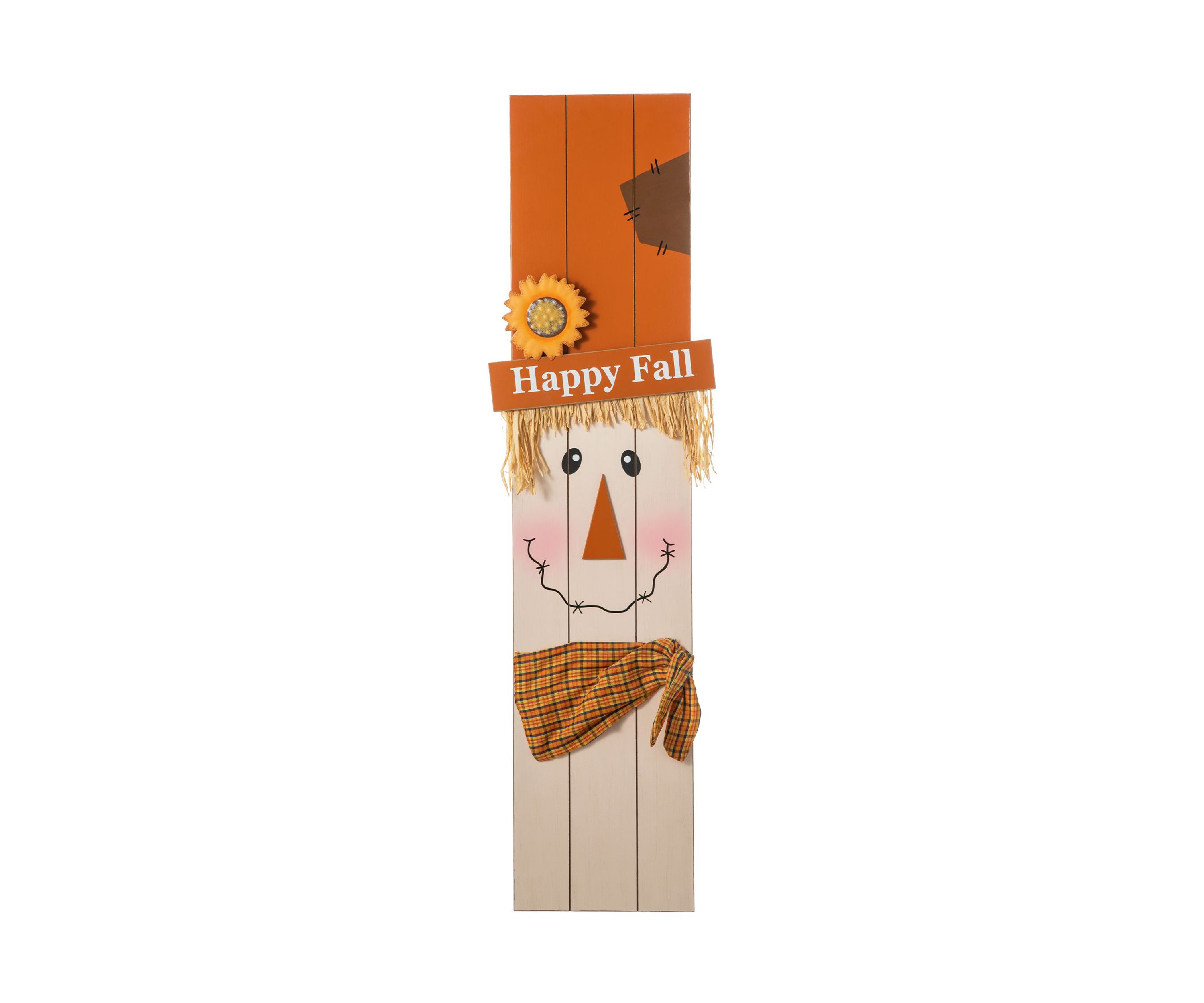 Double Sided Wooden Scarecrow/Pumpkin Porch Decor Halloween and Fall