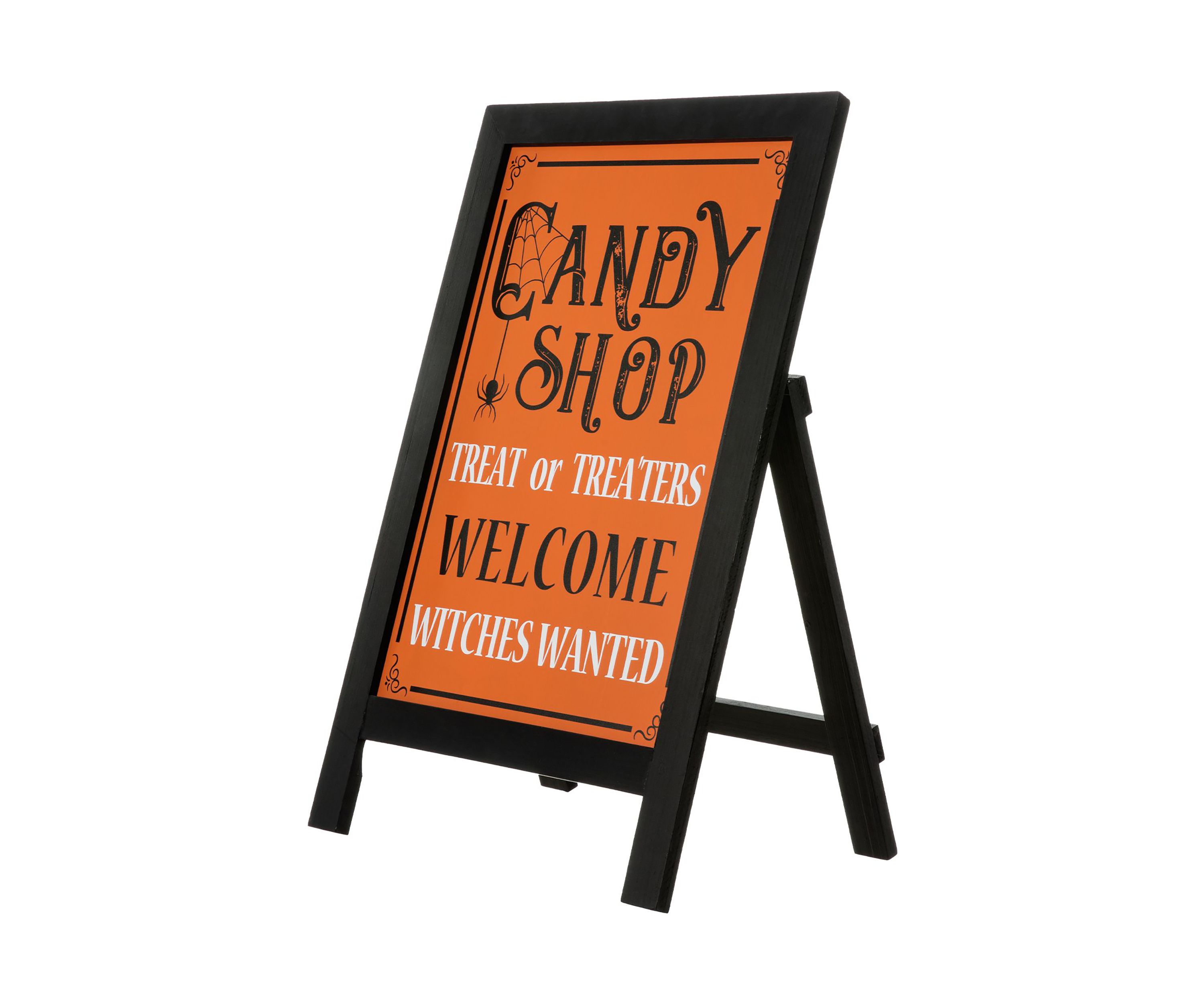 Halloween Wooden "Candy Shop" Standing Easel Sign or Hanging Decor