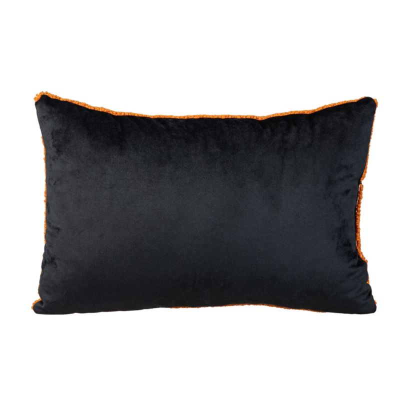 18"L Hooked Halloween  Pumpkins Pillow