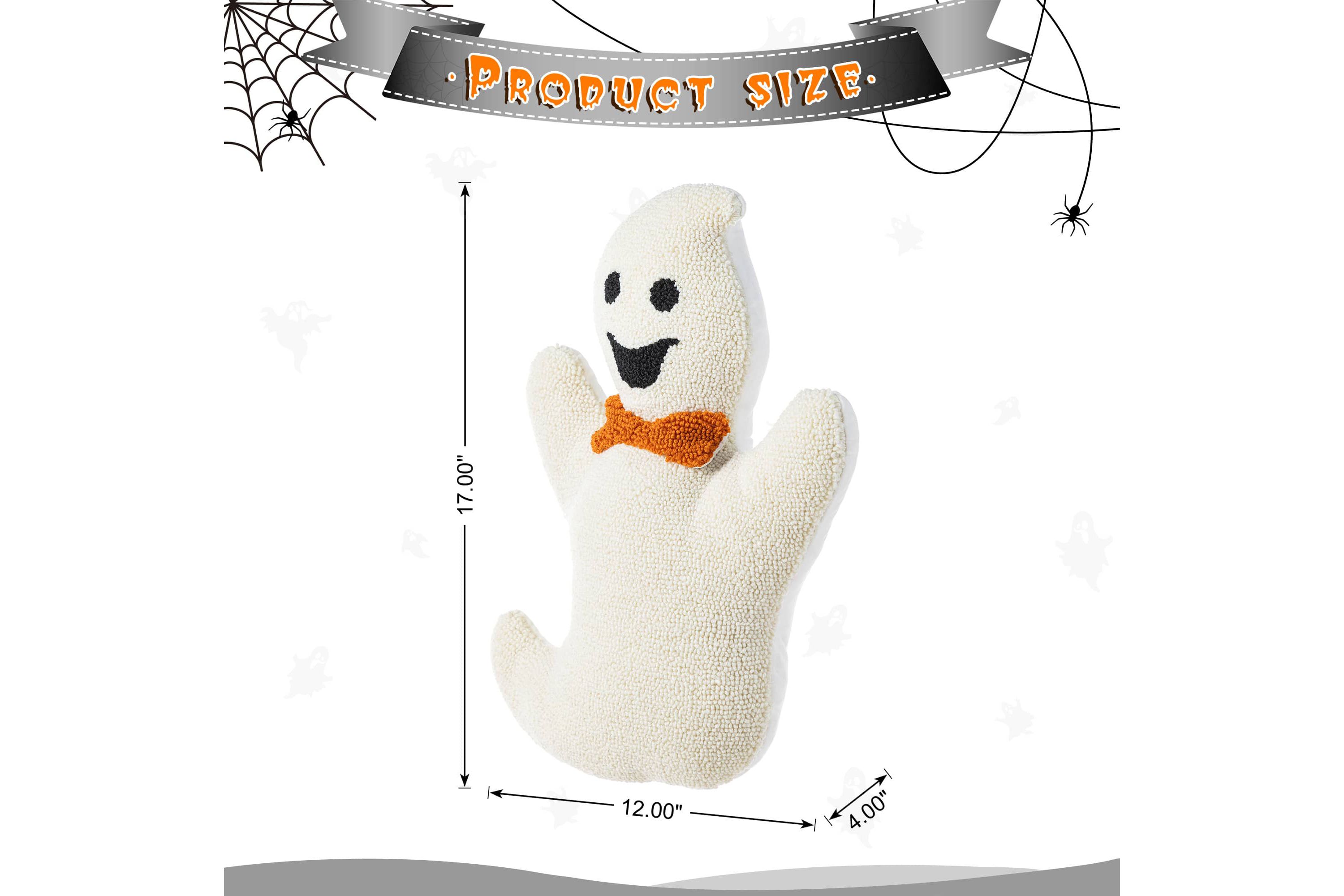 18"H Halloween Hooked Ghost Shaped  Pillow