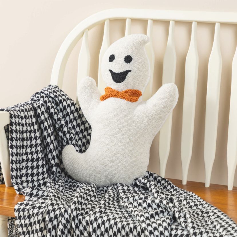 18"H Halloween Hooked Ghost Shaped  Pillow