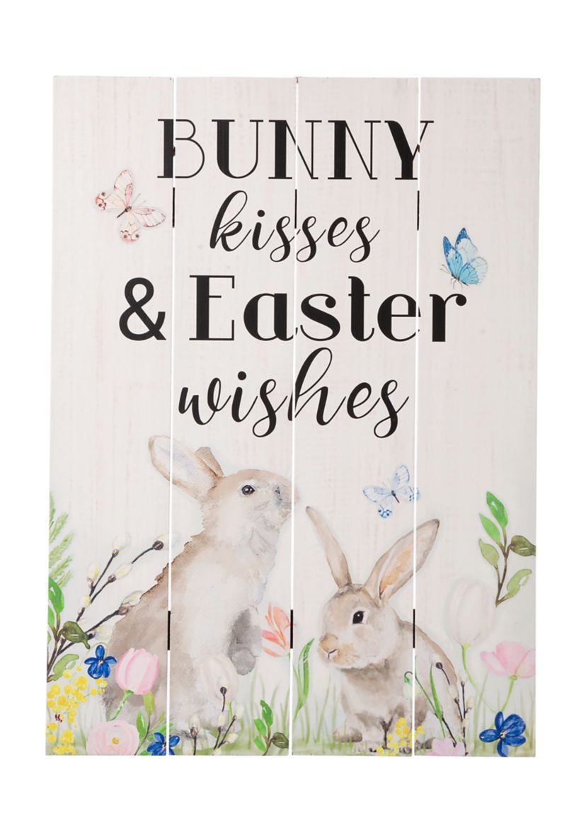 Easter Wooden Bunny Wall Decor