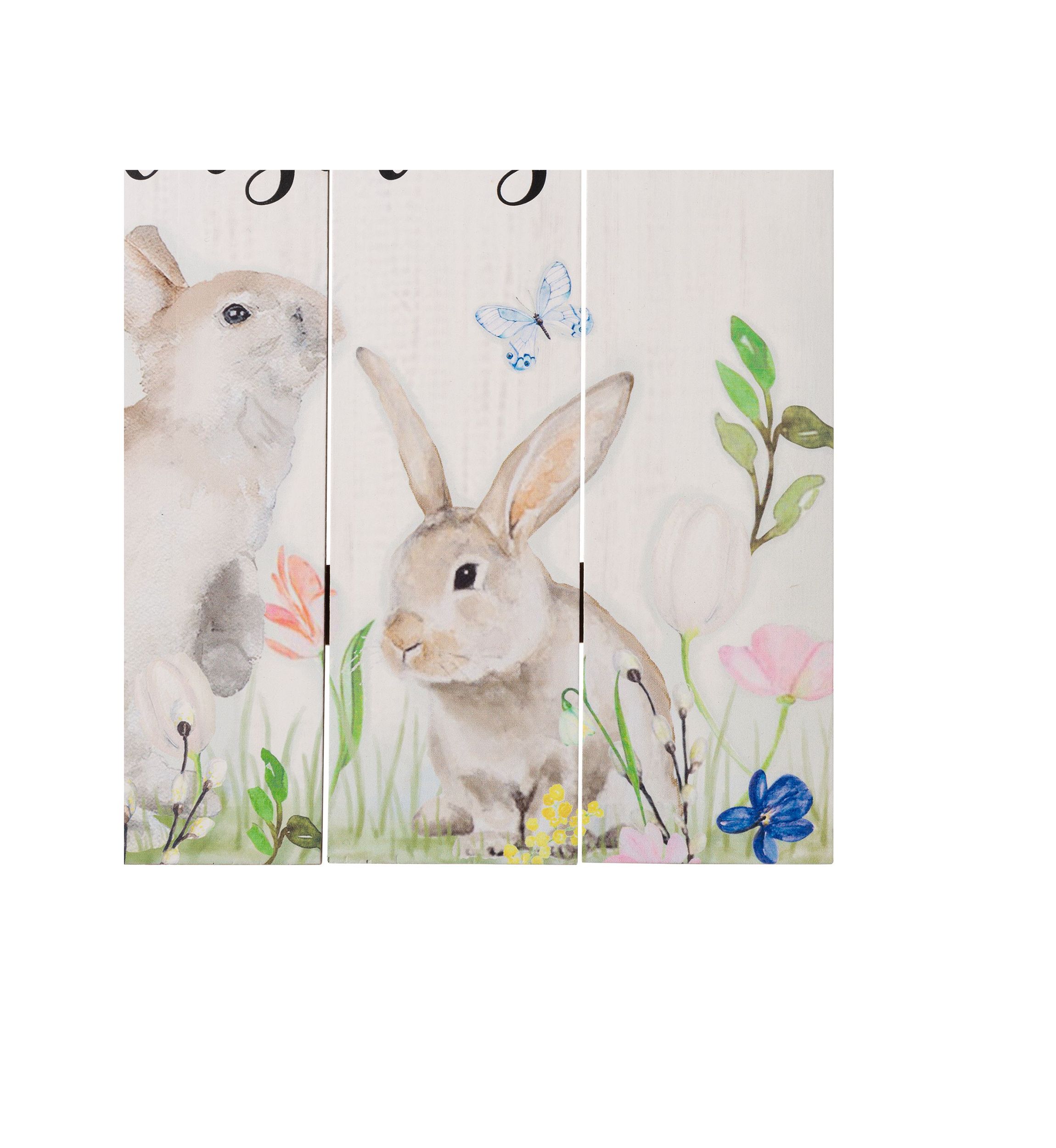 Easter Wooden Bunny Wall Decor
