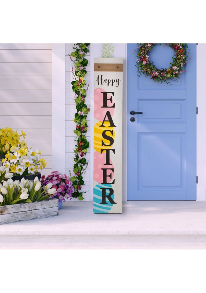 Wooden "HAPPY EASTER" Porch Sign