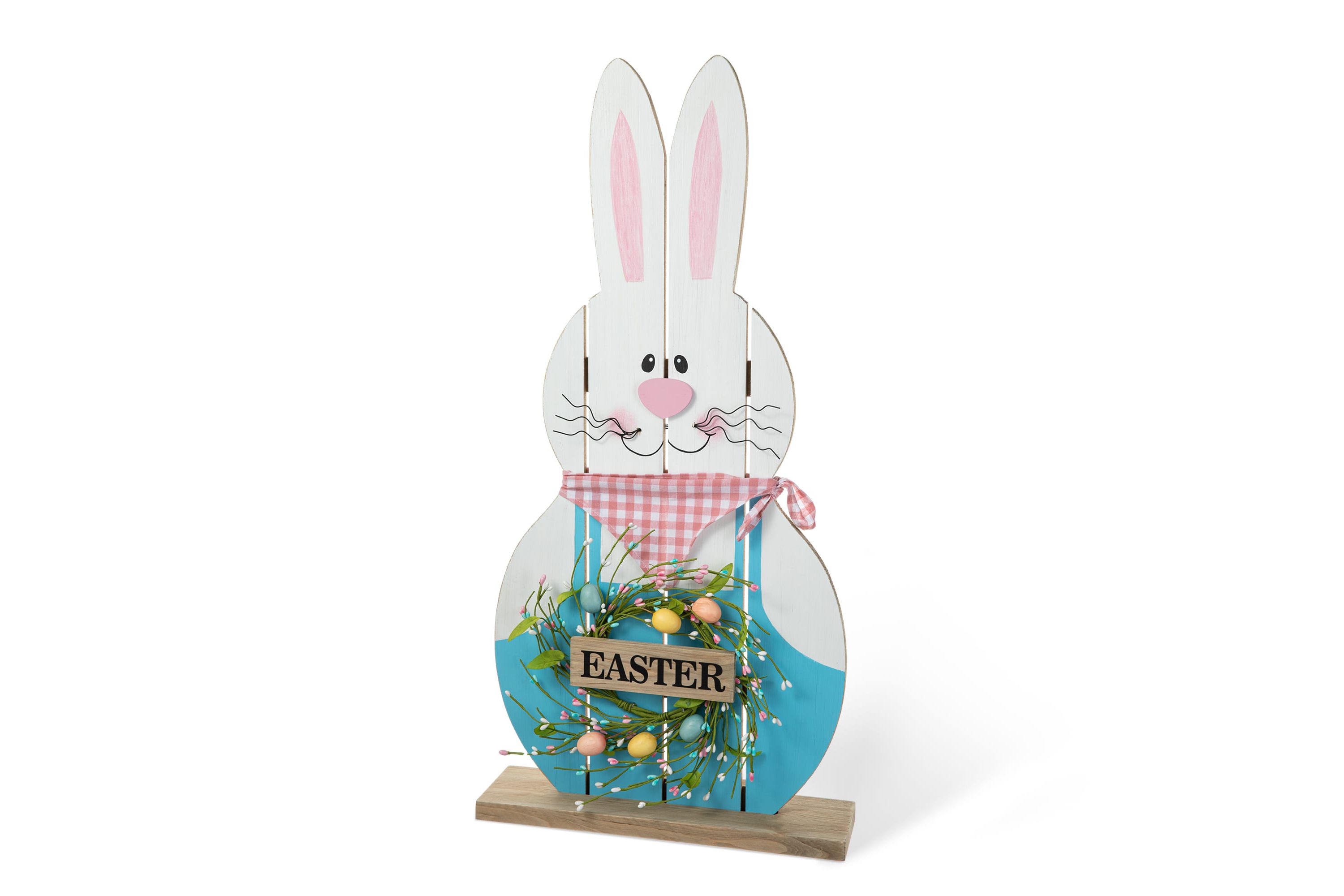 30"H Easter Wooden Bunny Porch Décor