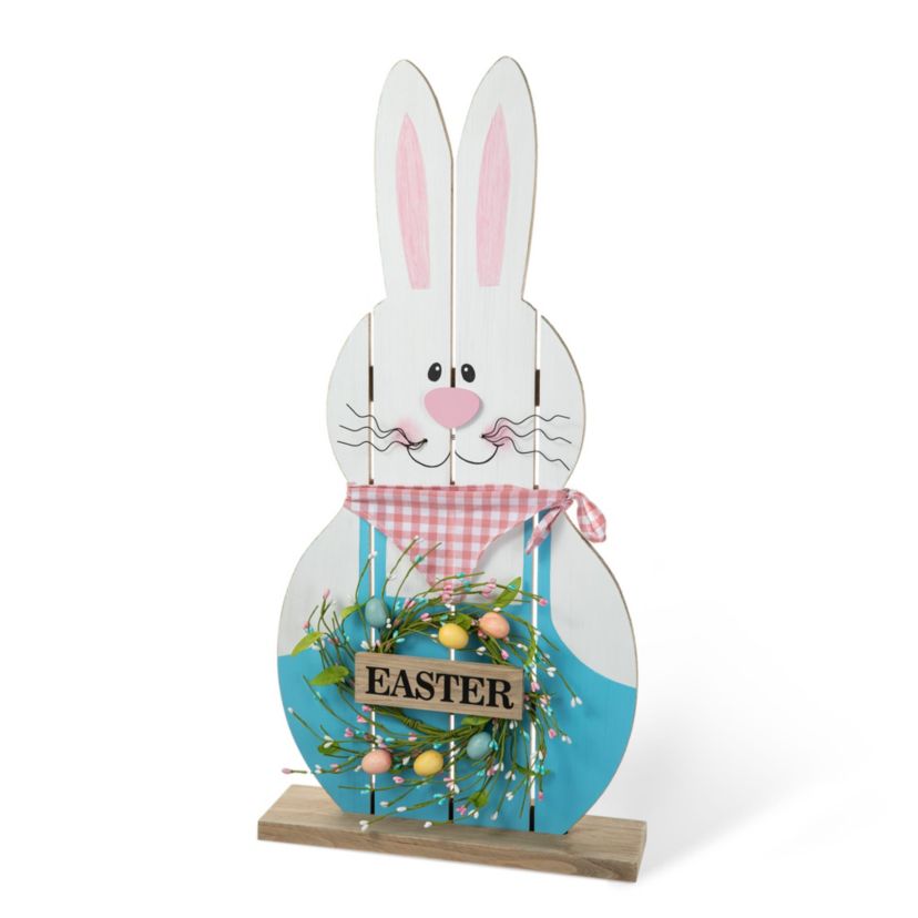 30"H Easter Wooden Bunny Porch Décor