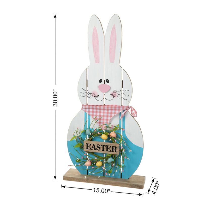 30"H Easter Wooden Bunny Porch Décor