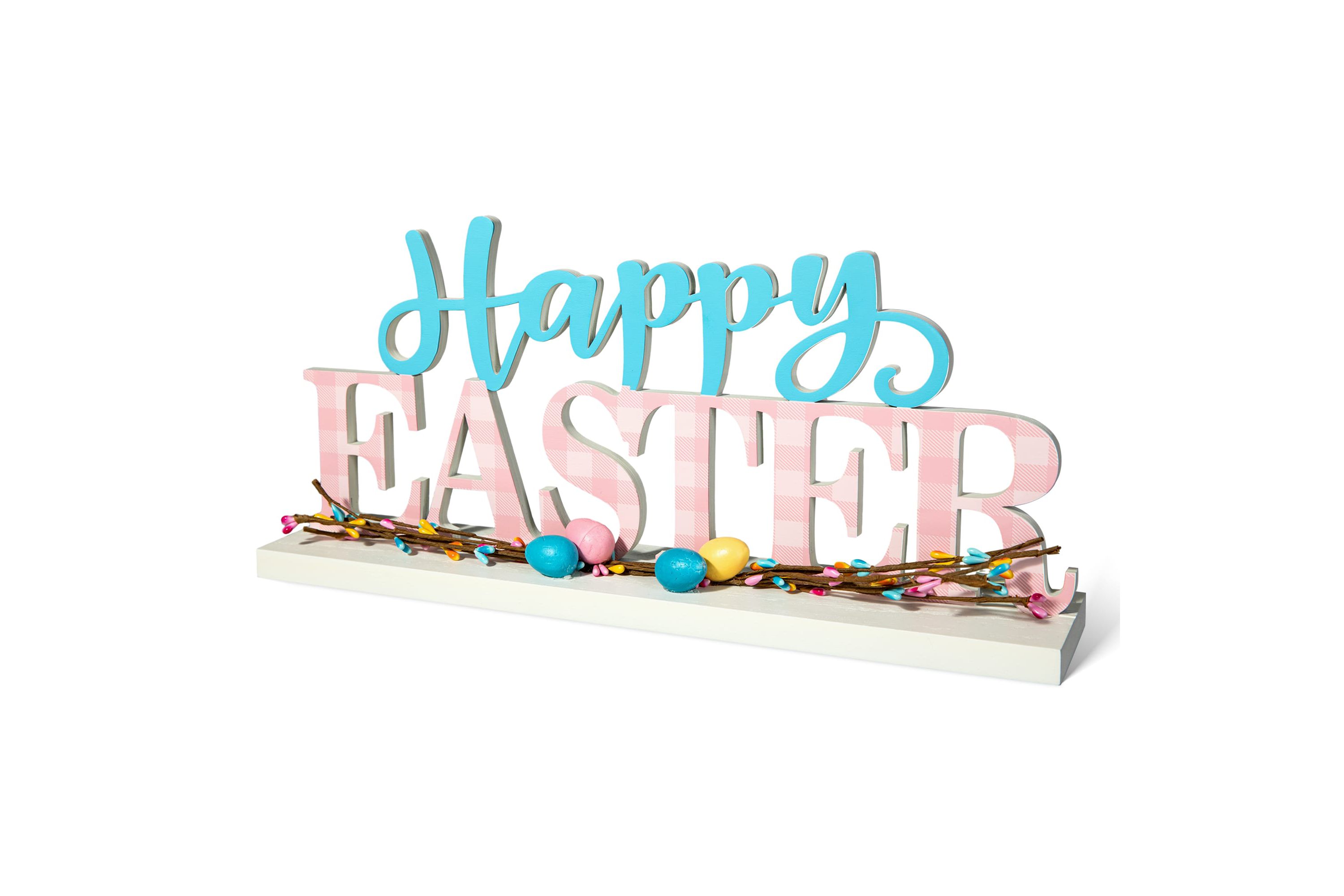 15.75"H Easter Wooden "Happy Easter" Table Decor