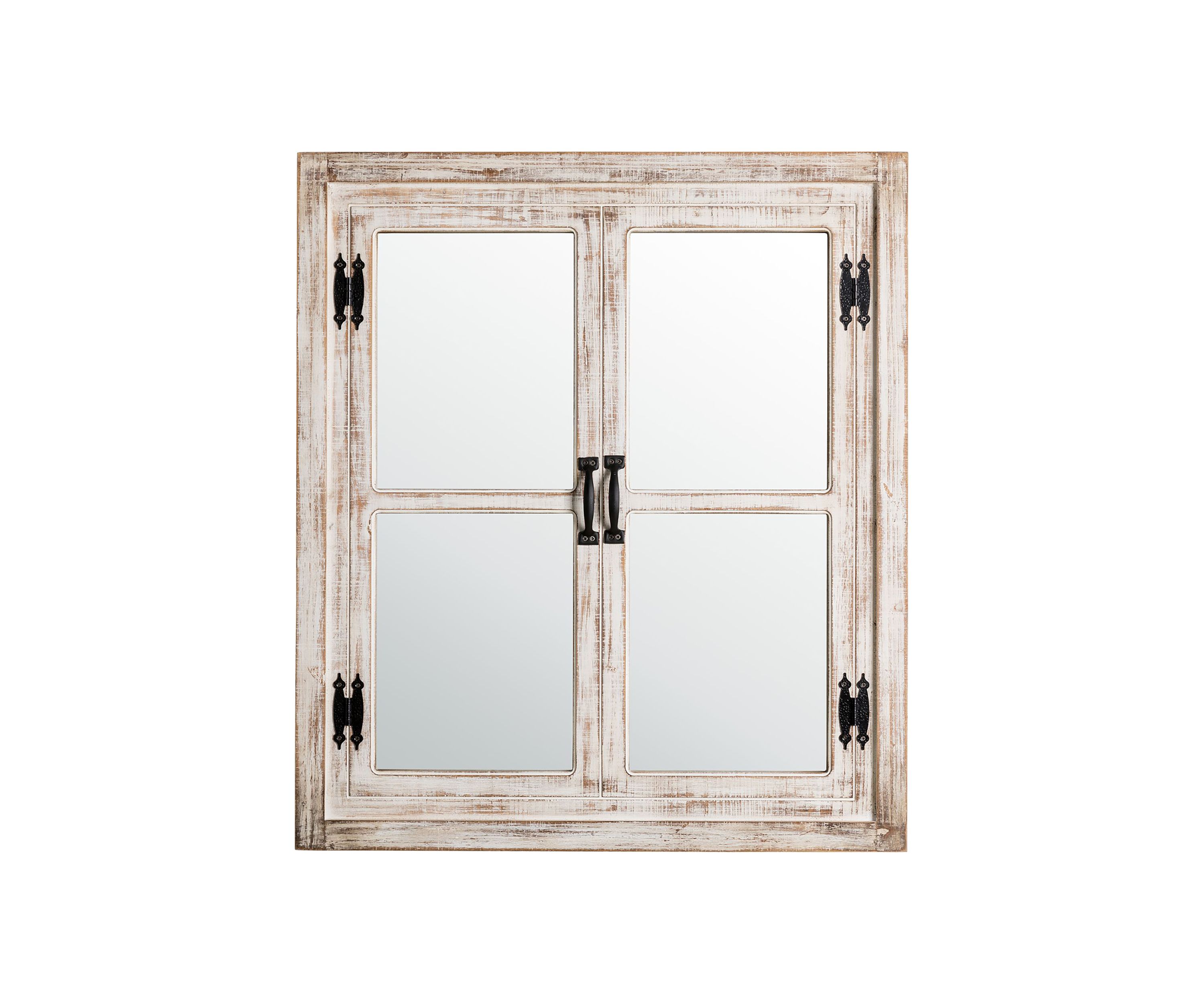 Oversized Farmhouse Wood Window Frame Wall Mirror