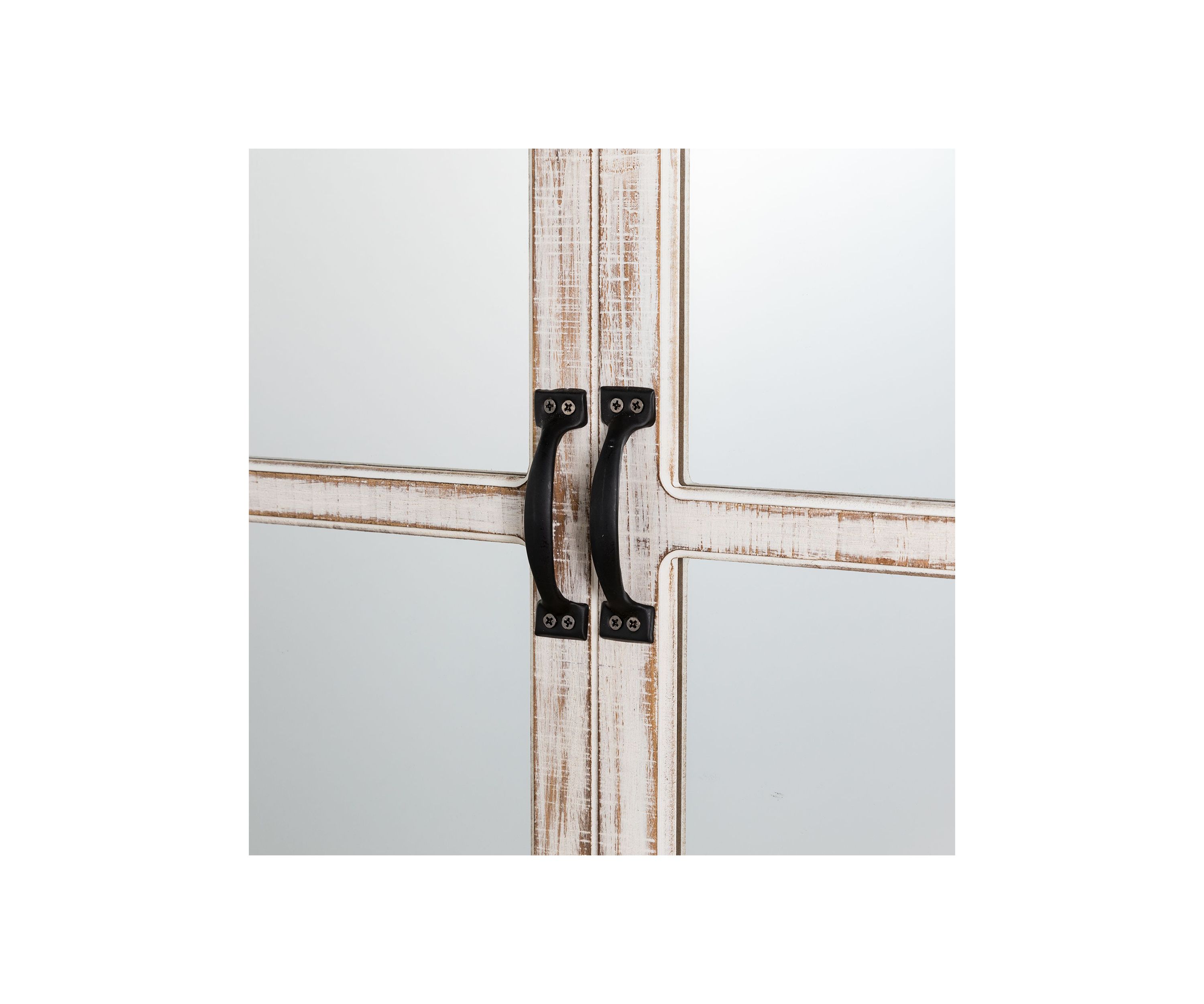 Oversized Farmhouse Wood Window Frame Wall Mirror