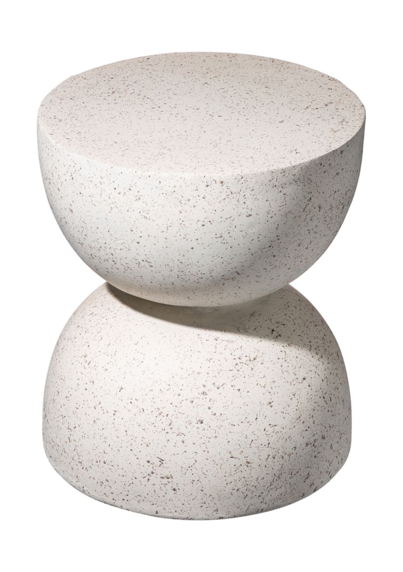 Multifunctional Faux Terrazzo Garden Stool & Accent Table