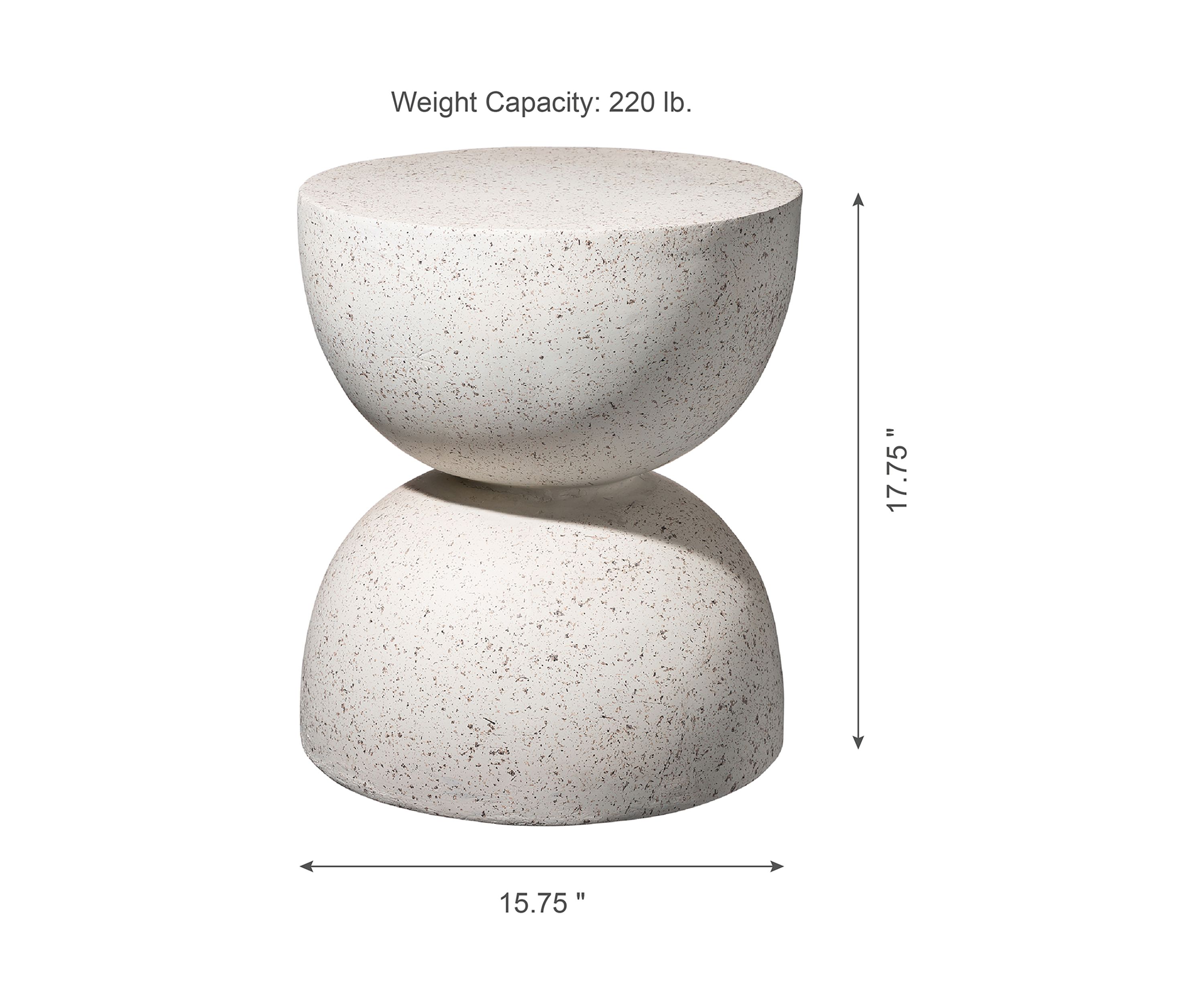 Multifunctional Faux Terrazzo Garden Stool & Accent Table