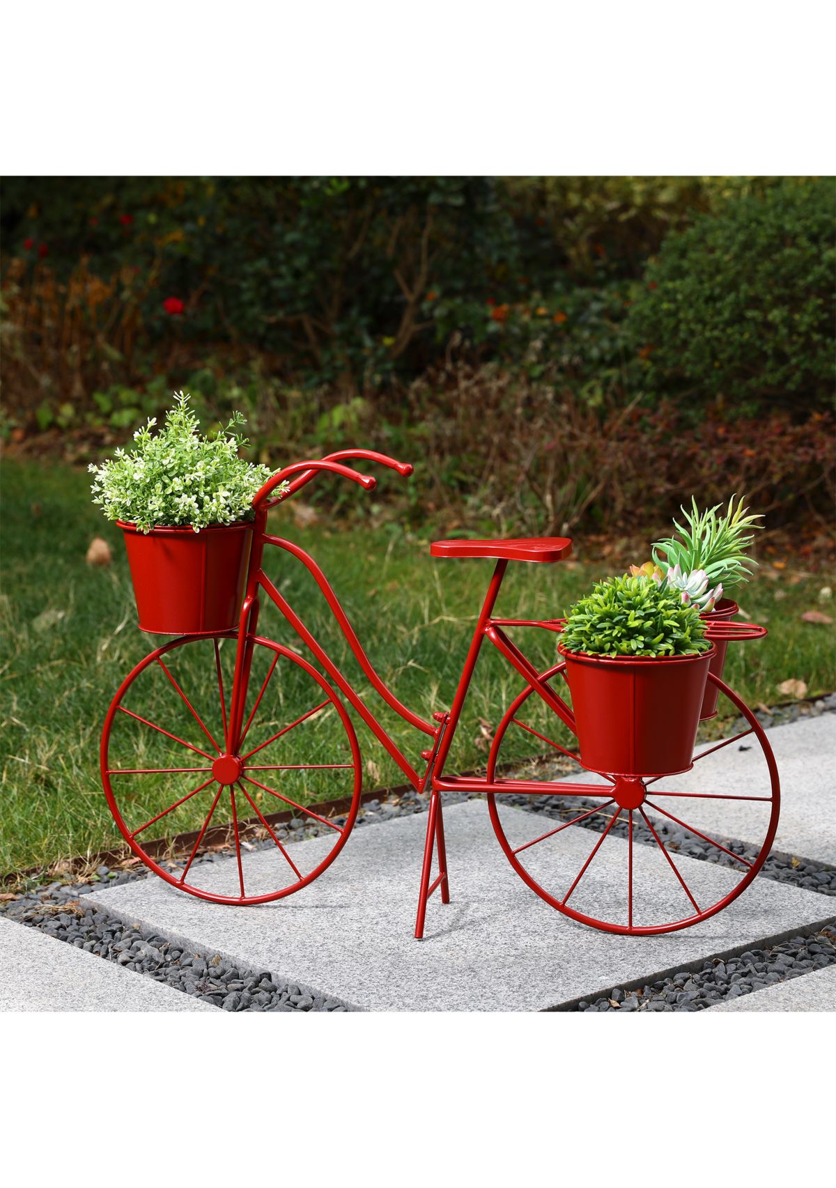 Large Bicycle Metal Planter