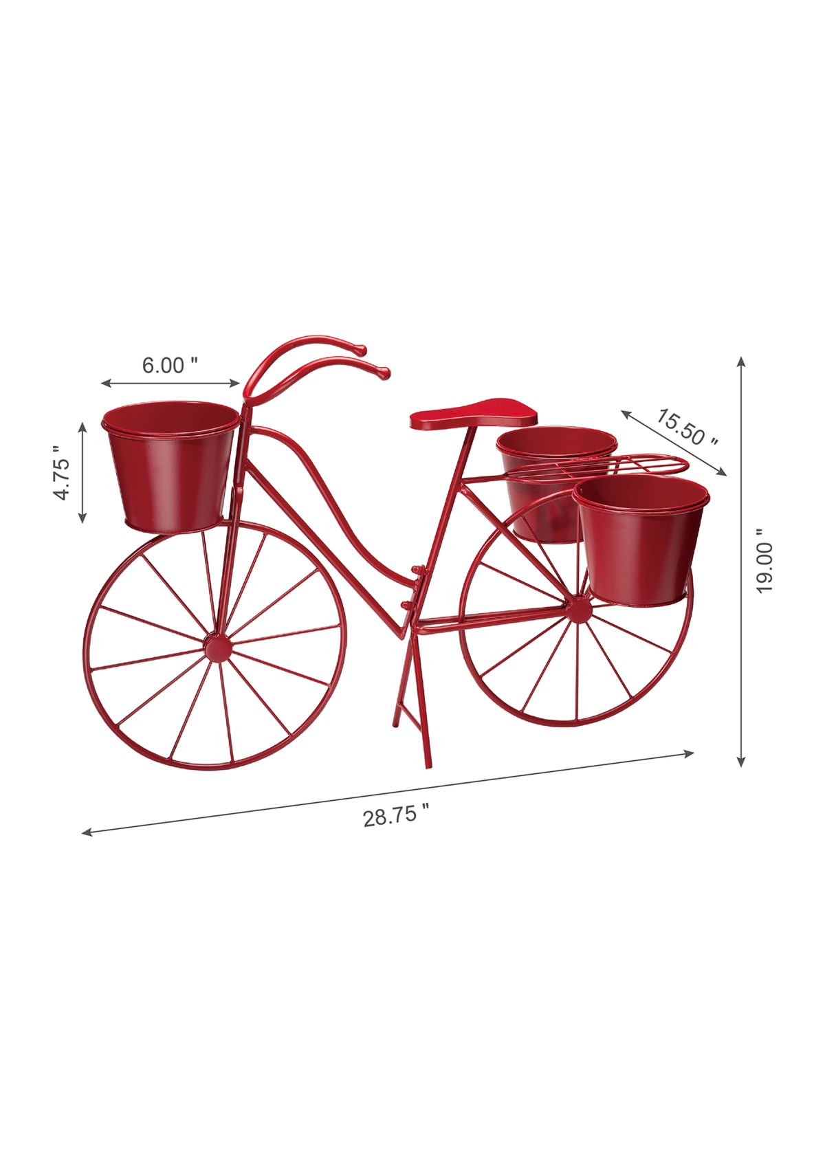 Large Bicycle Metal Planter