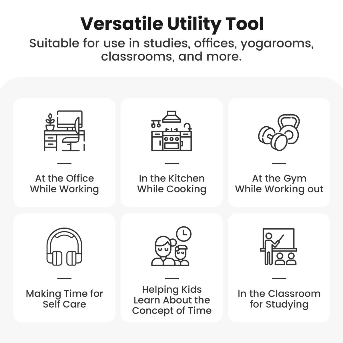 Set of 2 Geometric Tri-Layer Hourglasses with Grey Sand, 60-Minute Sand Timers