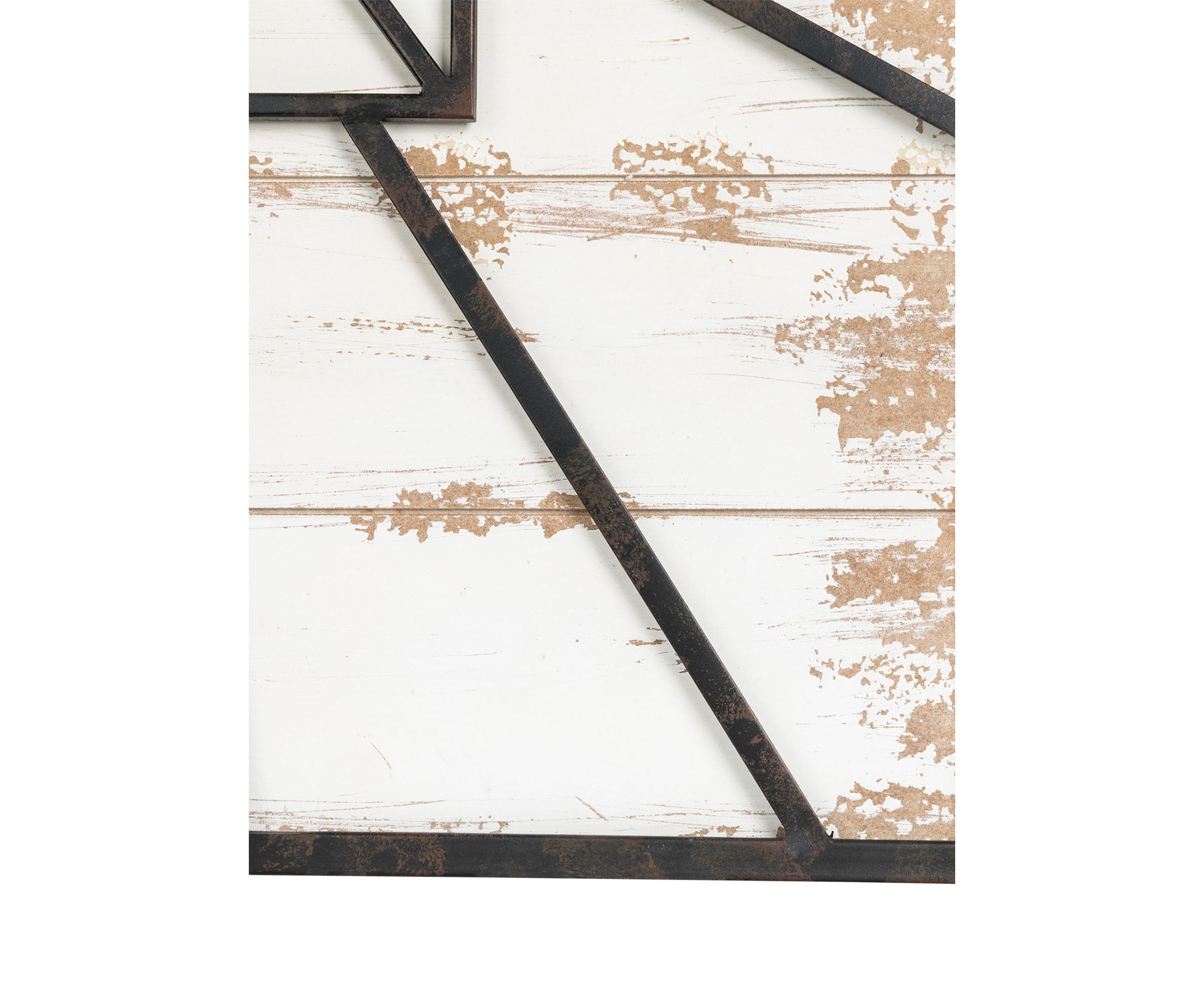 Oversized Farmhouse Wooden/Metal Wall Clock