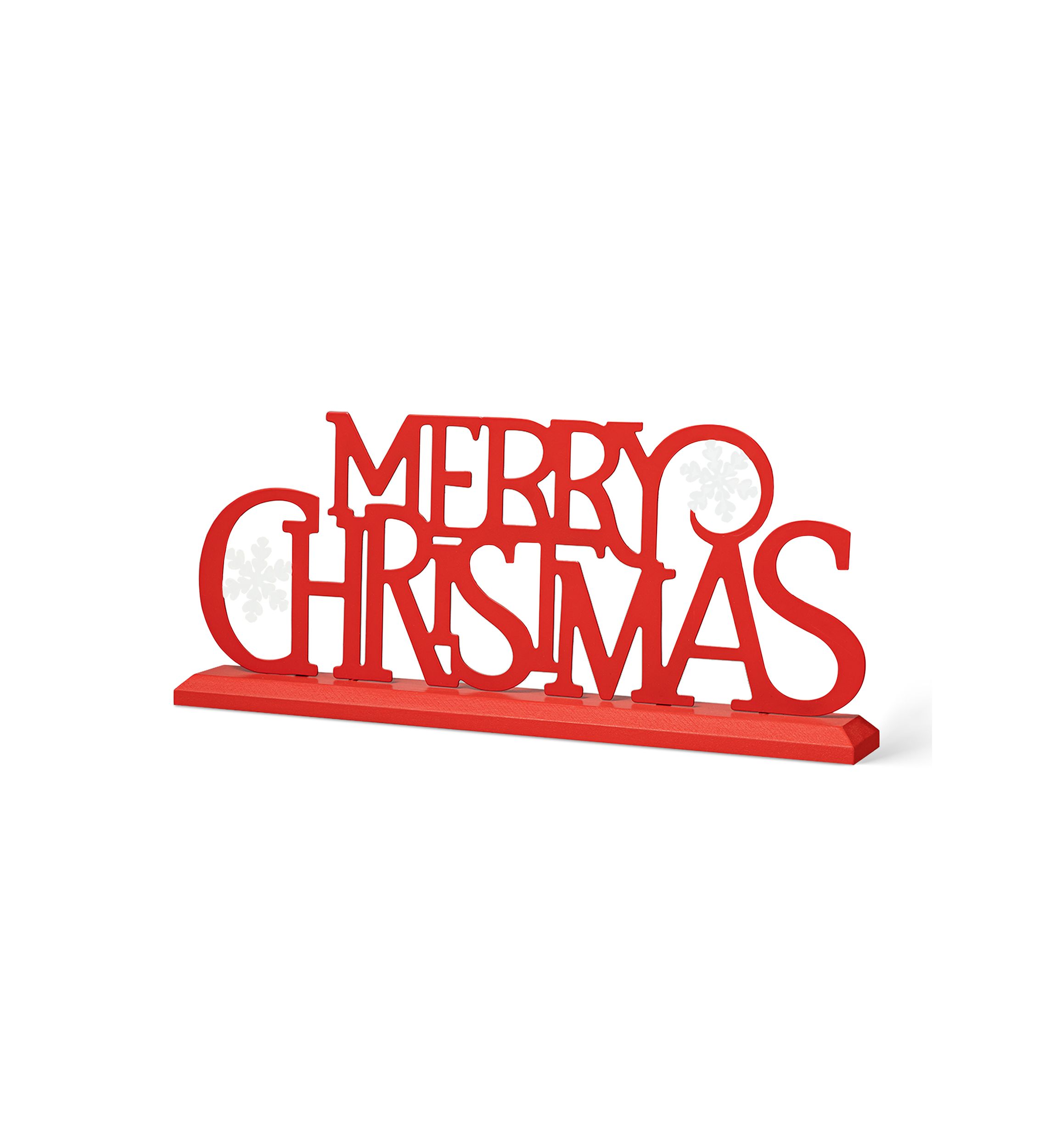 18-inchL Wood & Metal MERRY CHRISTMAS Table Décor