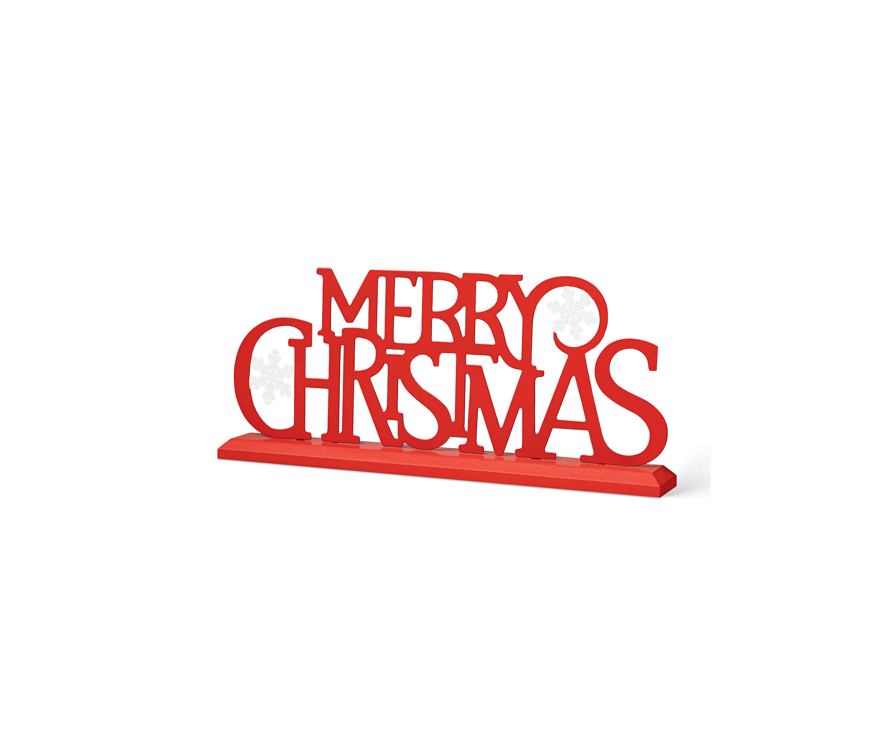 18-inchL Wood & Metal MERRY CHRISTMAS Table Décor