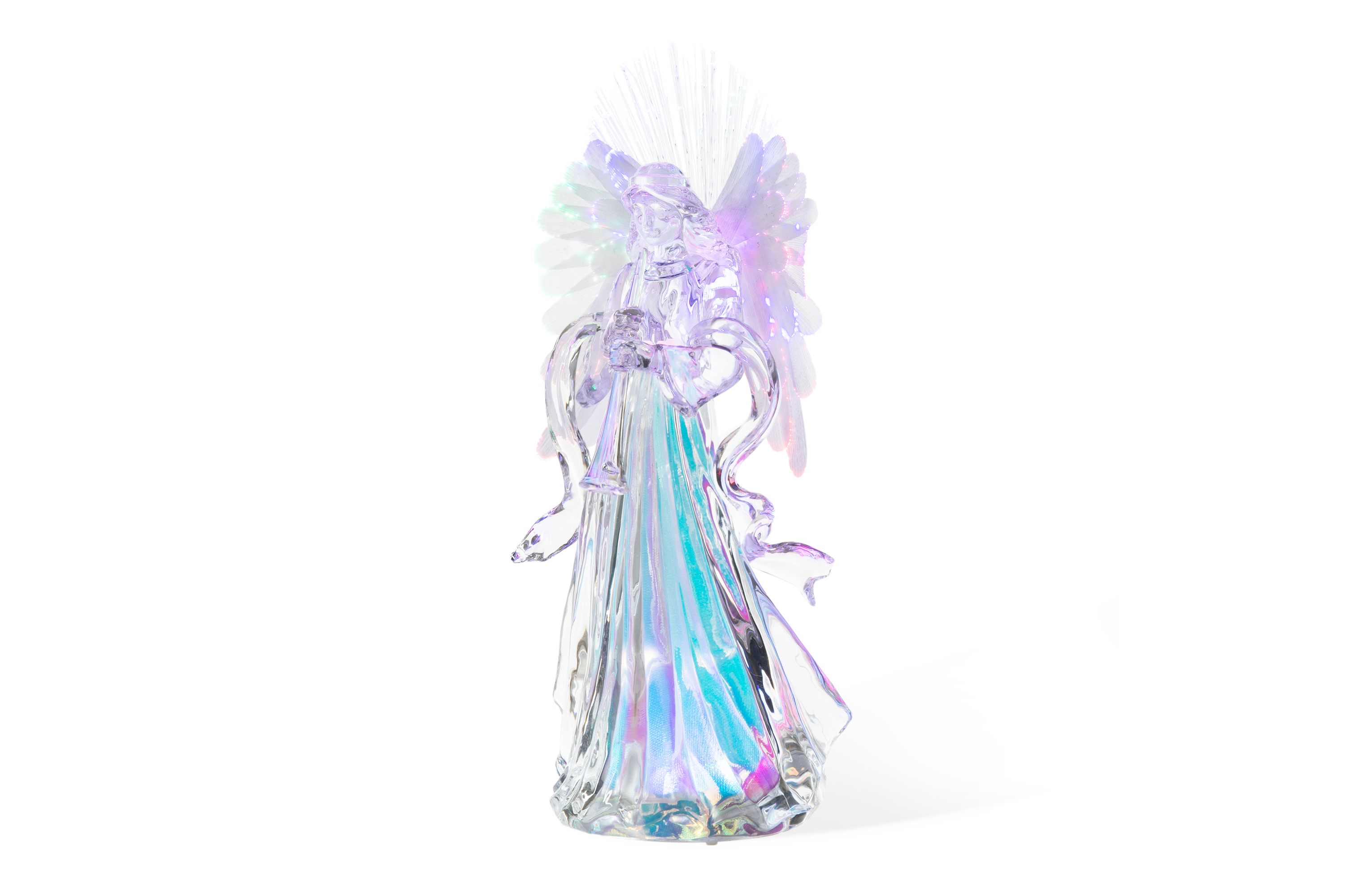 12"H Acrylic LED Color Changing Lighted Tabletop  Angel  Figurine