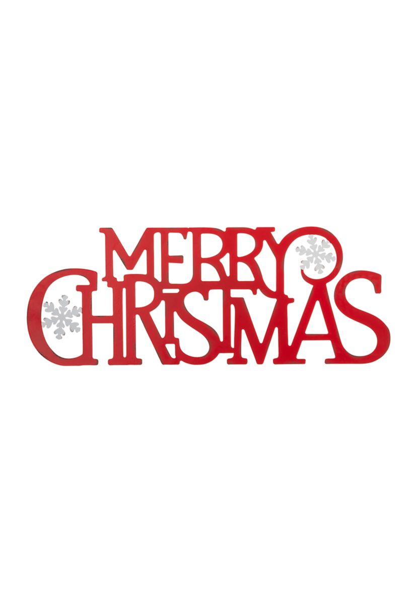 Metal MERRY Christmas Wall Decor