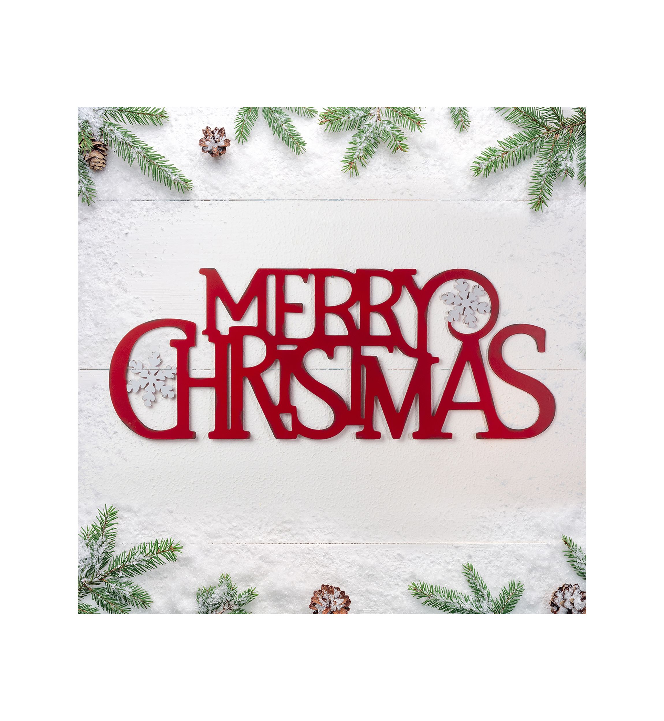 Metal MERRY Christmas Wall Decor