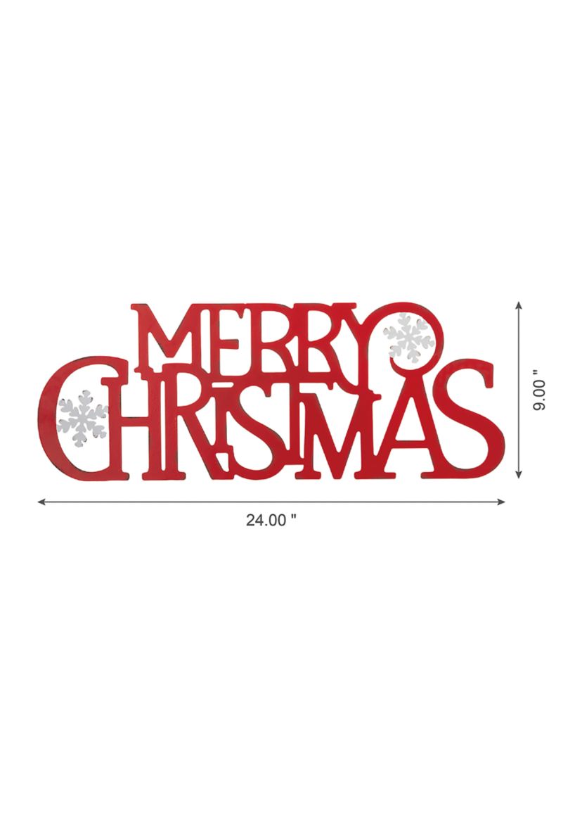 Metal MERRY Christmas Wall Decor