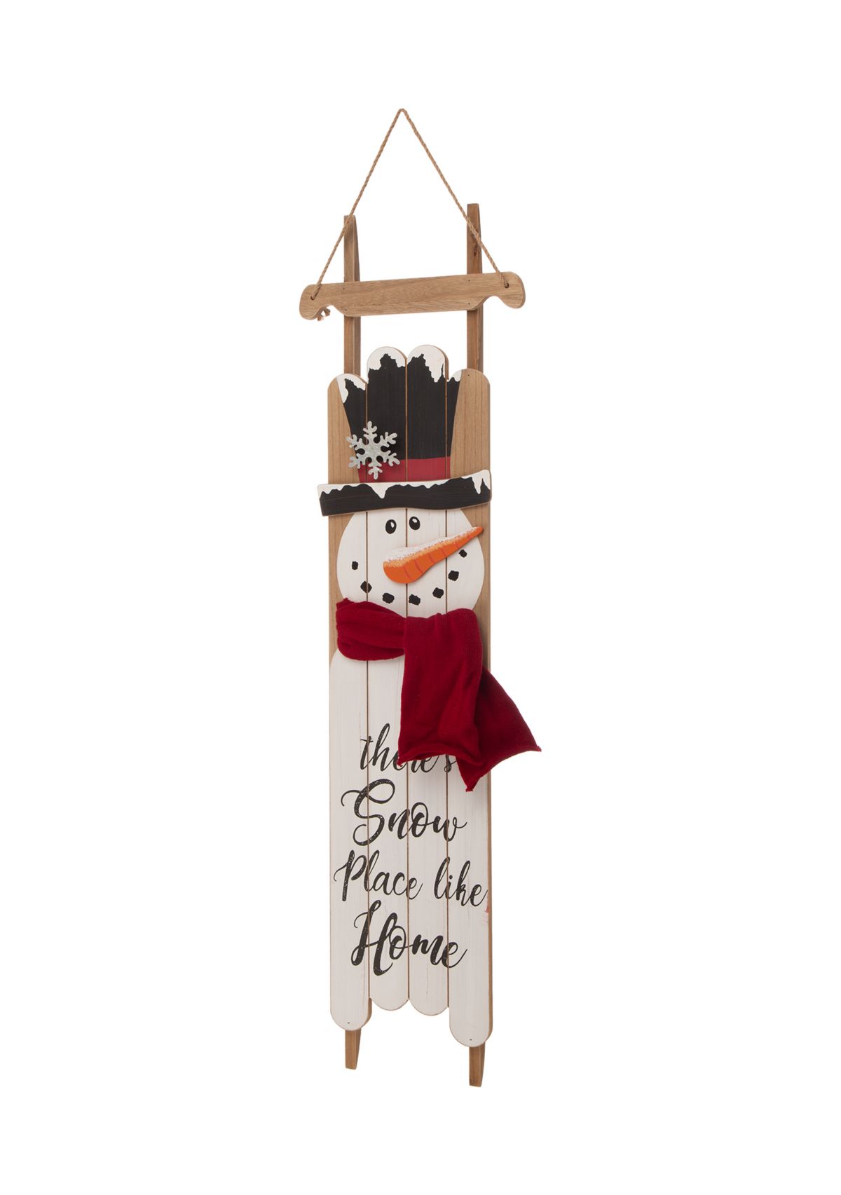 Wooden Christmas Snowman Porch Sign