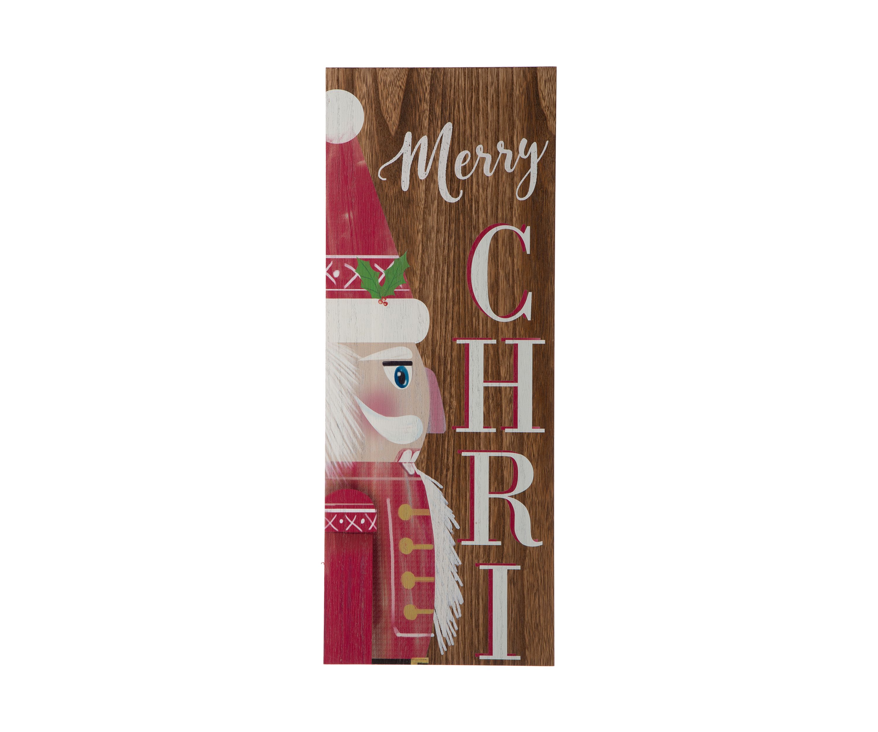 Wooden Christmas Nutcracker Porch Sign
