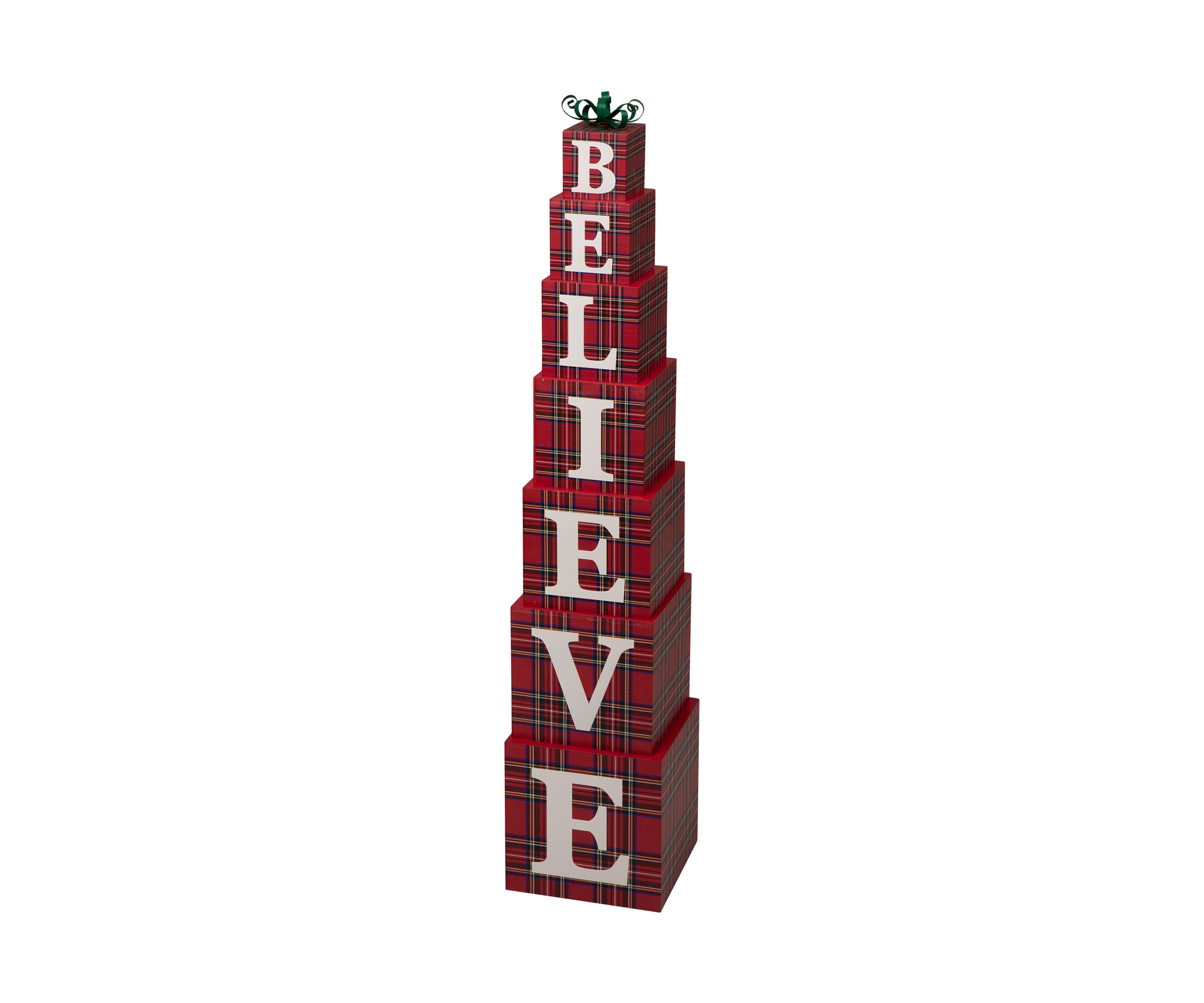 Wooden Believe Double-Edge Porch Décor