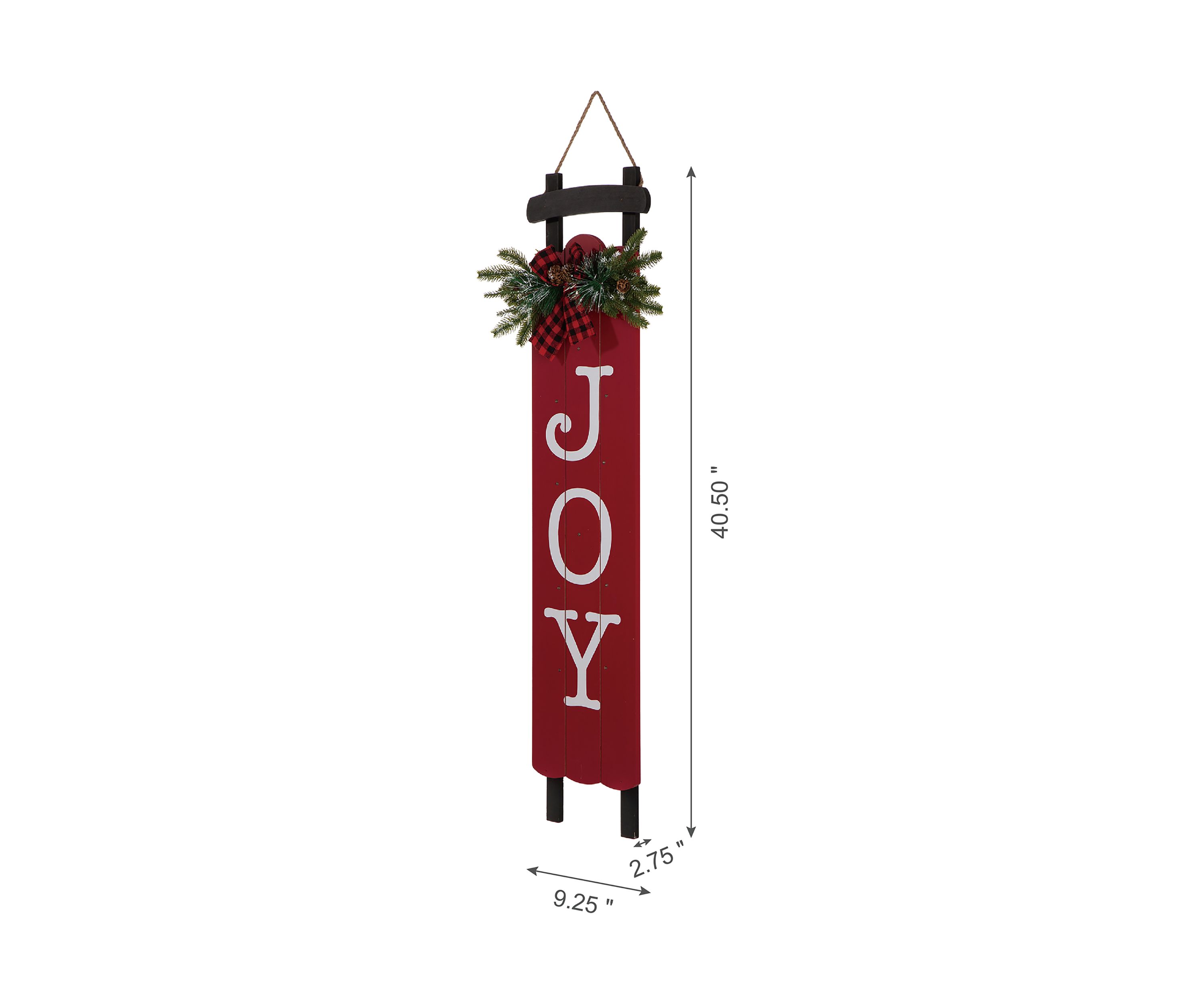 Lighted Wooden Sleigh Joy  Porch Sign