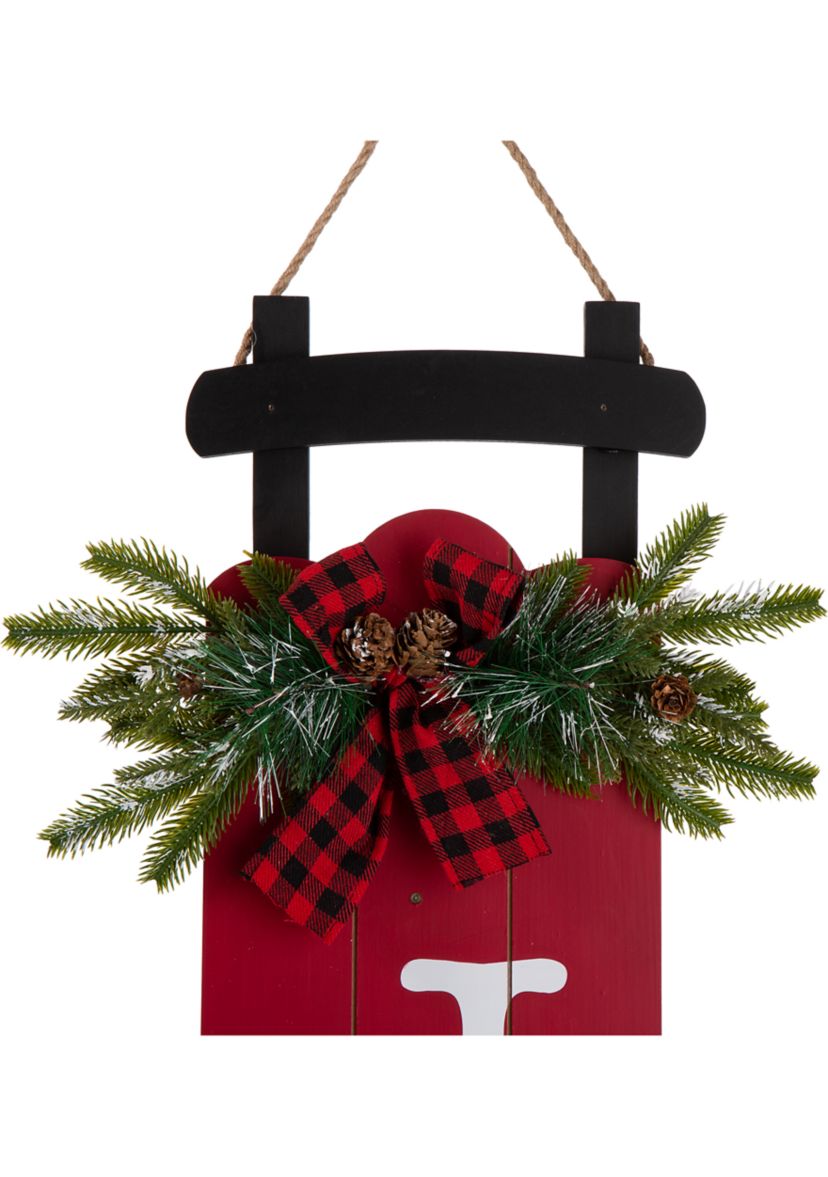 Lighted Wooden Sleigh Joy  Porch Sign