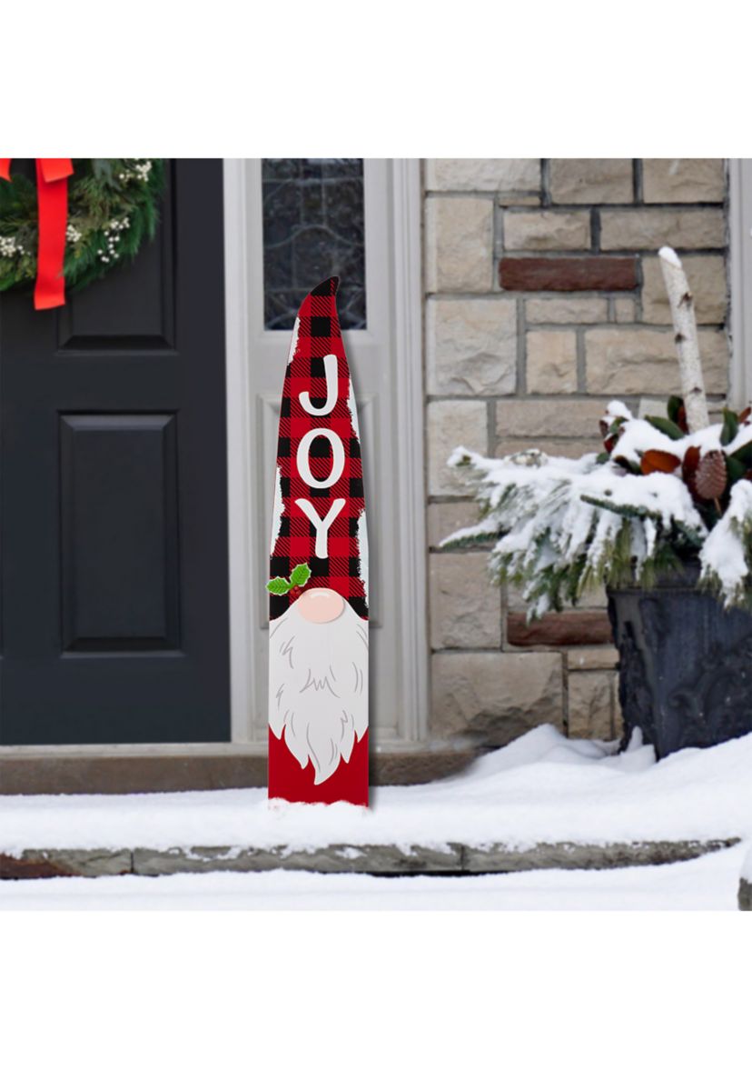 Wooden Christmas Gnome Porch Sign
