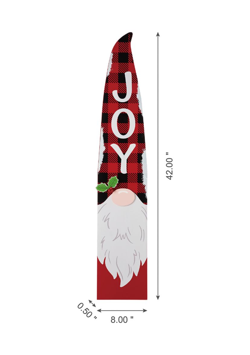 Wooden Christmas Gnome Porch Sign
