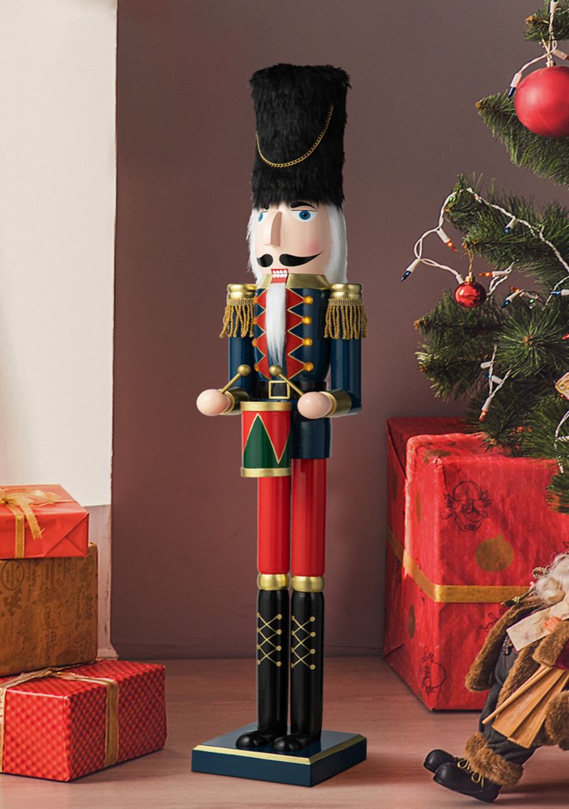 Wooden Christmas Drummer Nutcracker