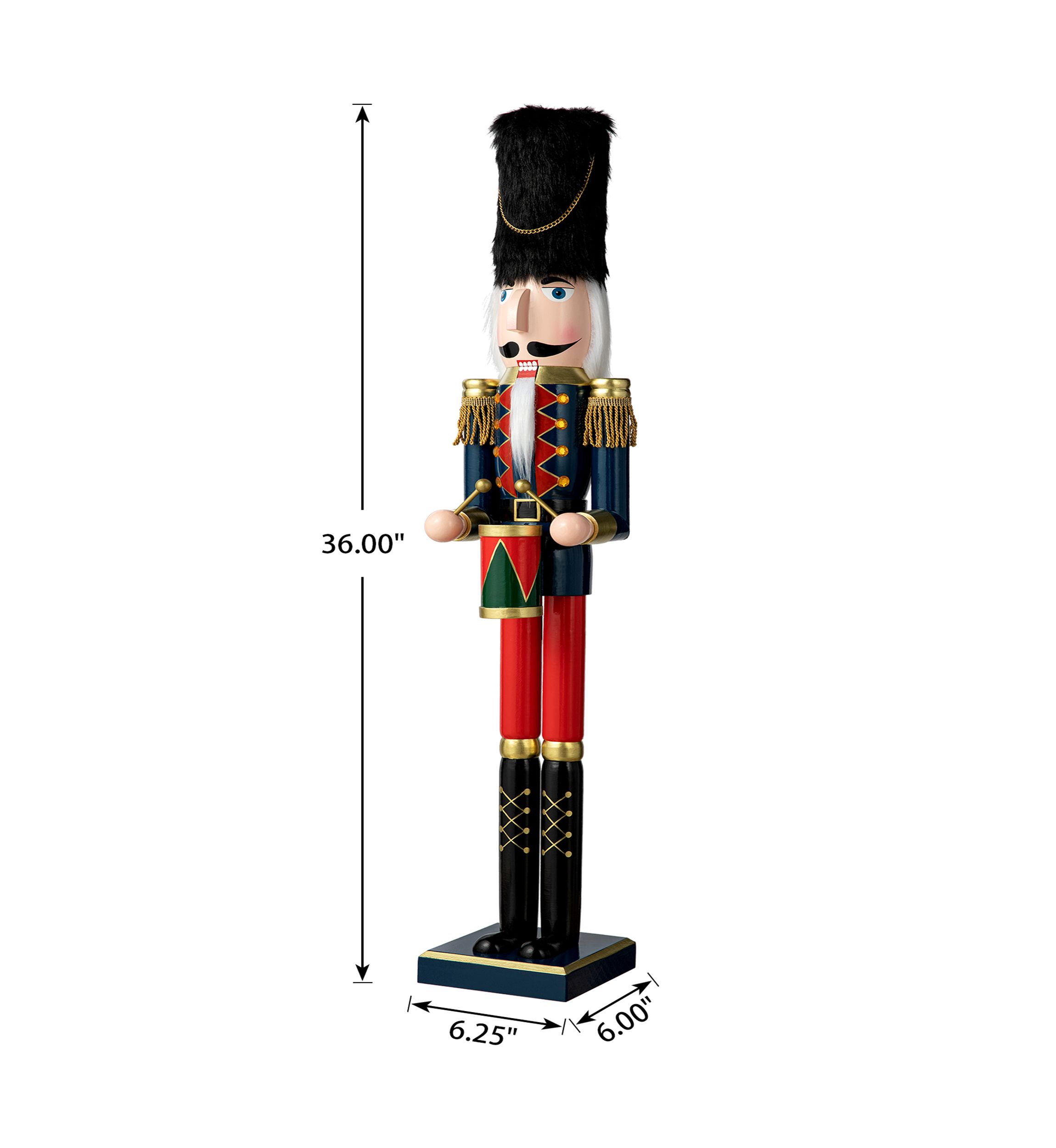 Wooden Christmas Drummer Nutcracker