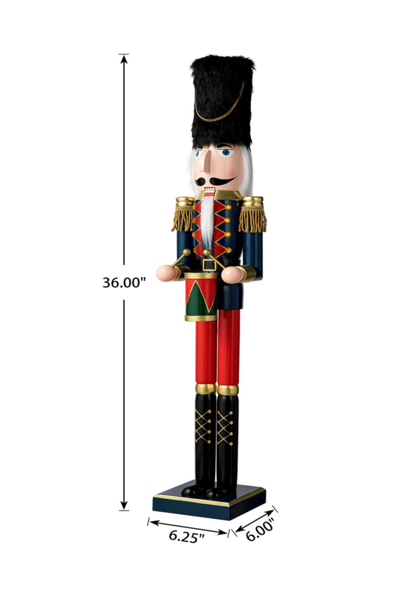 Wooden Christmas Drummer Nutcracker