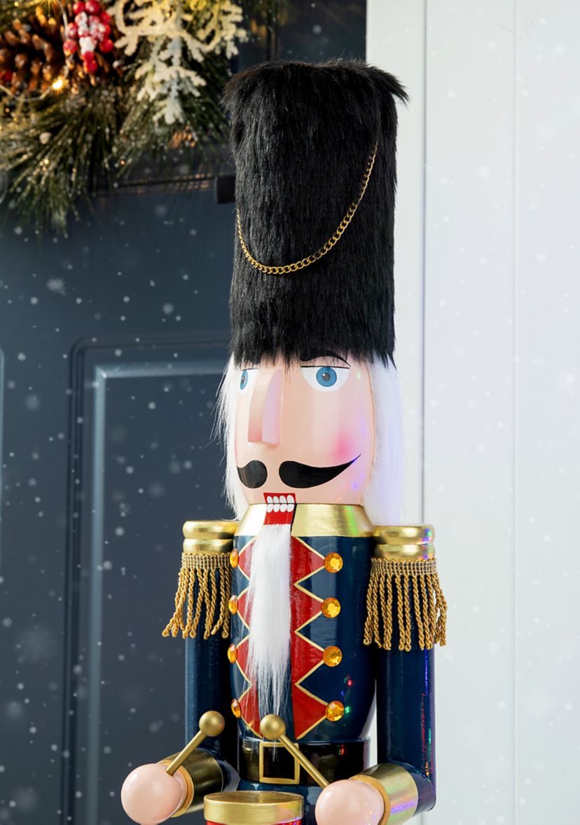 Wooden Christmas Drummer Nutcracker