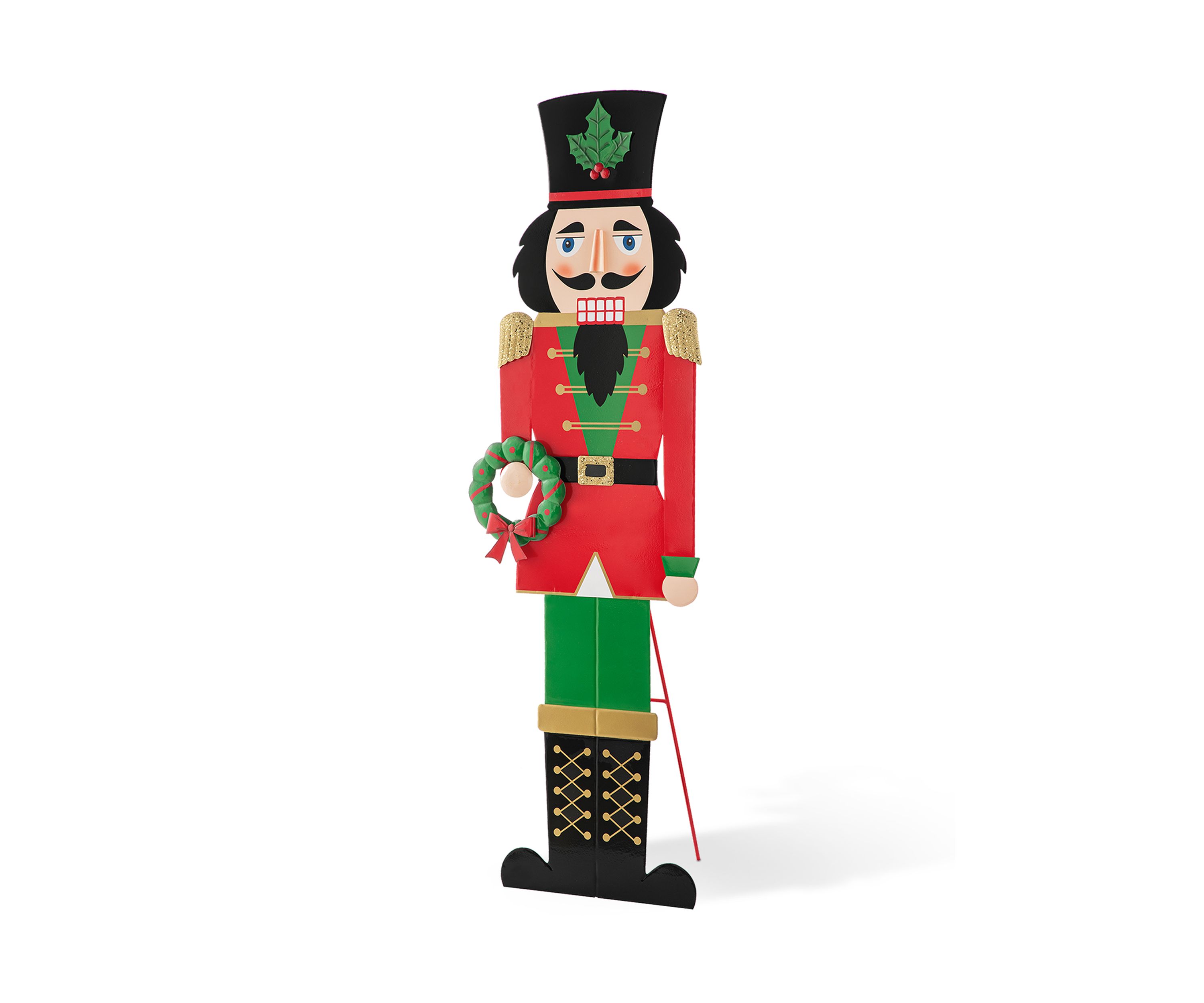 60-inchH Metal Nutcracker Porch Décor (KD)