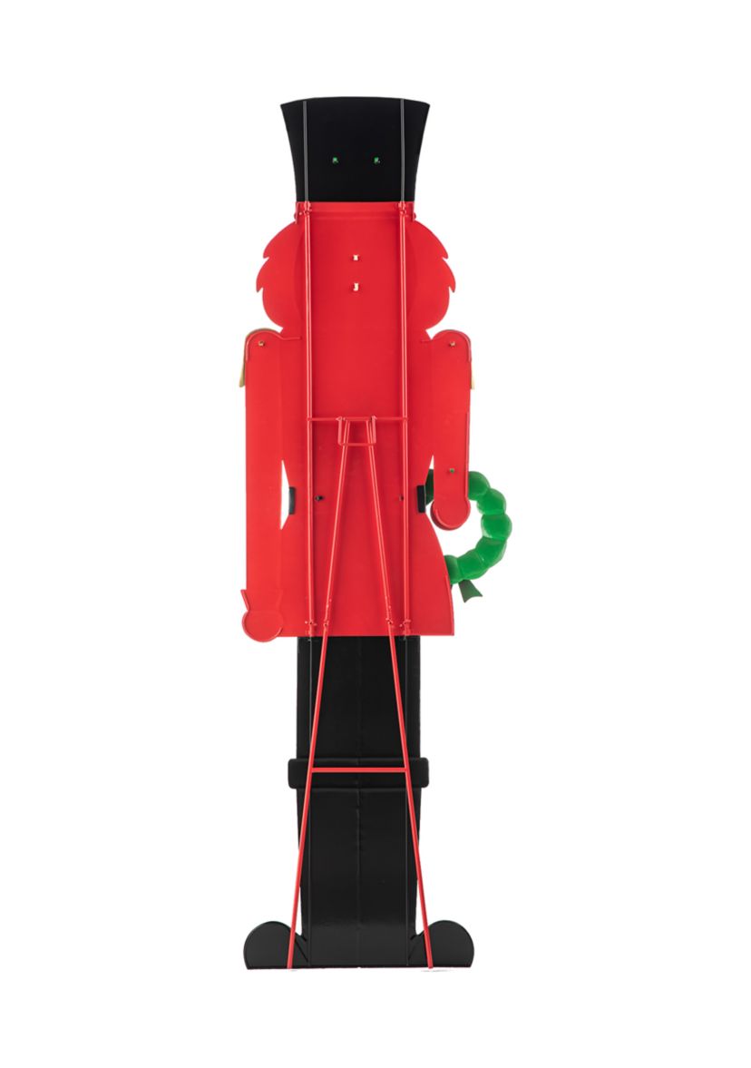 60-inchH Metal Nutcracker Porch Décor (KD)