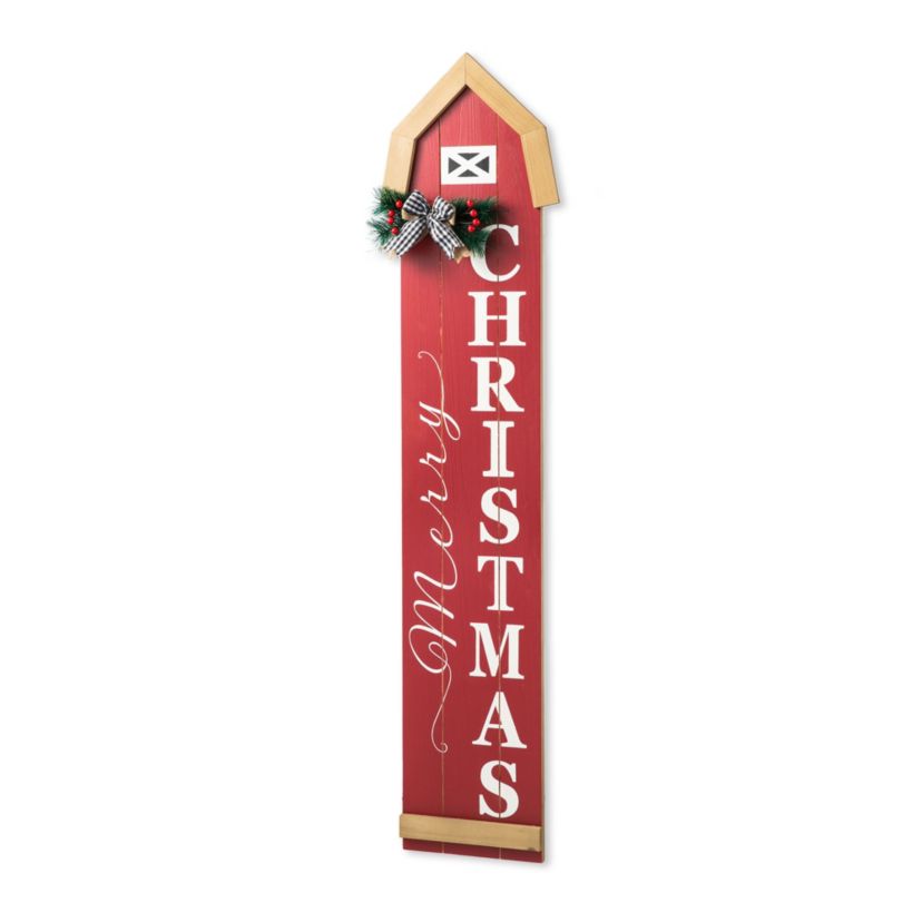 42"H Christmas Wooden"Merry Christmas" House Shape Porch Sigh