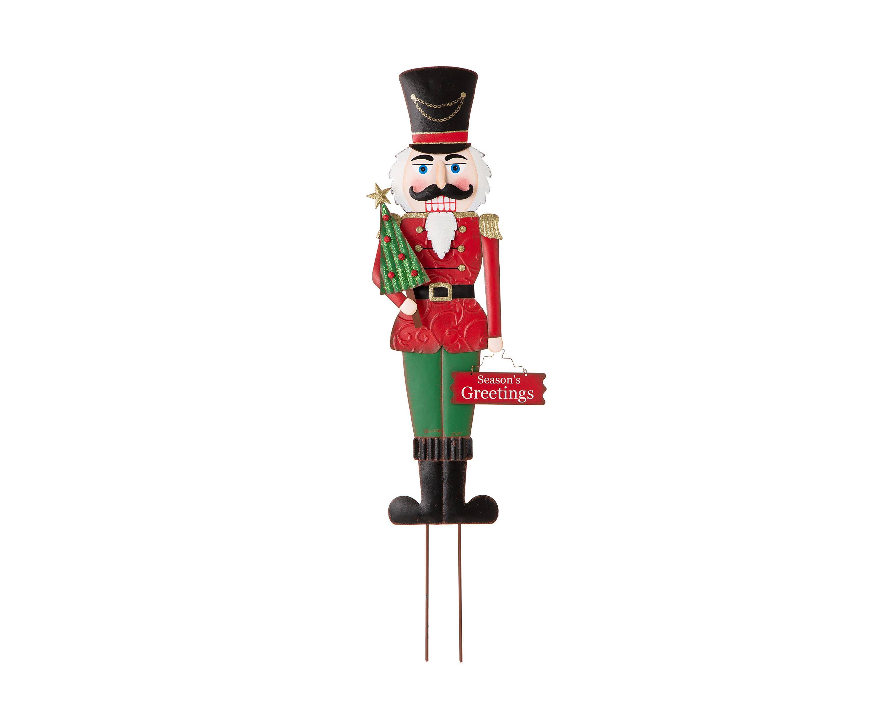 Metal Nutcracker Yardstake or Standing Décor or Wall Décor