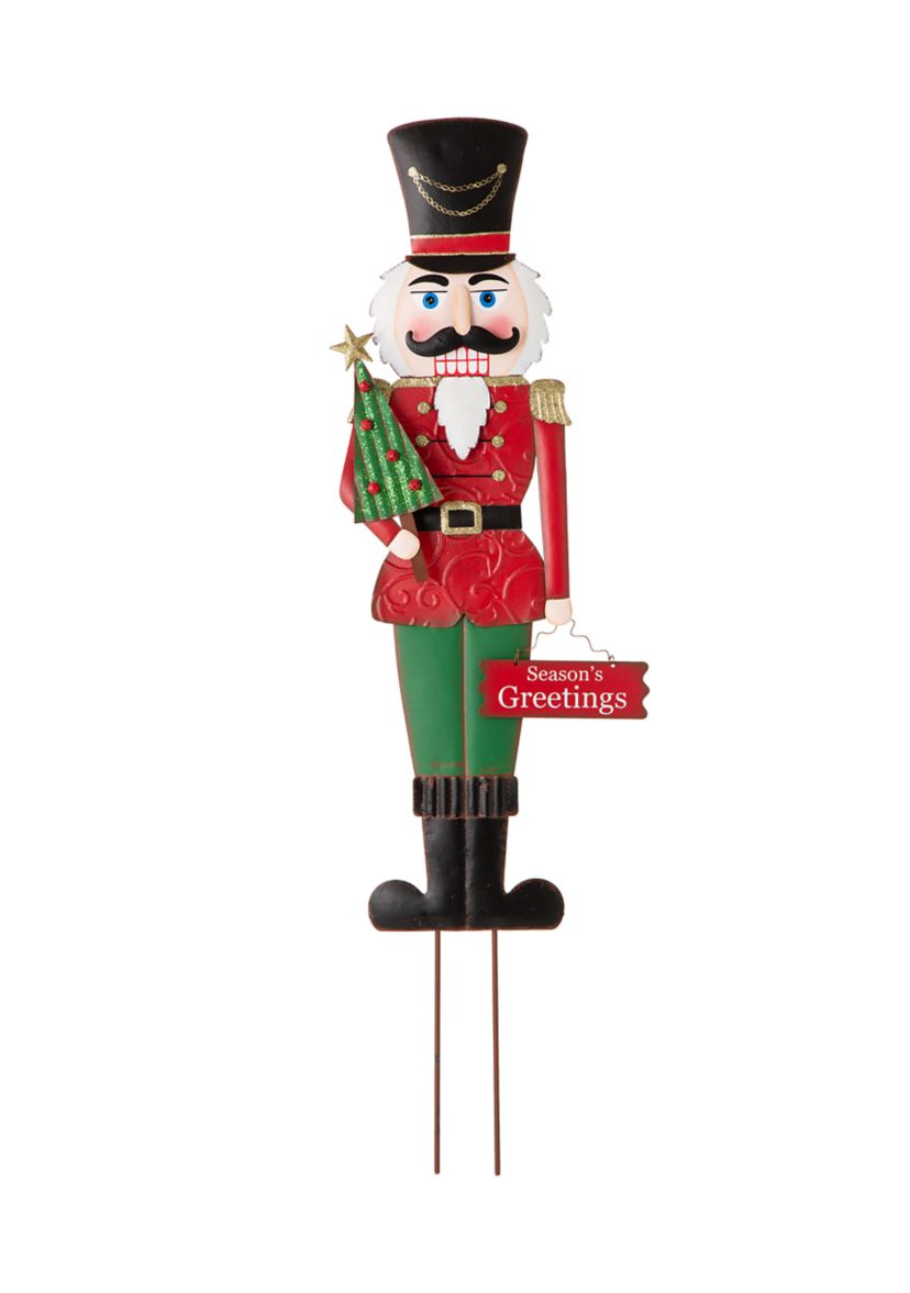 Metal Nutcracker Yardstake or Standing Décor or Wall Décor