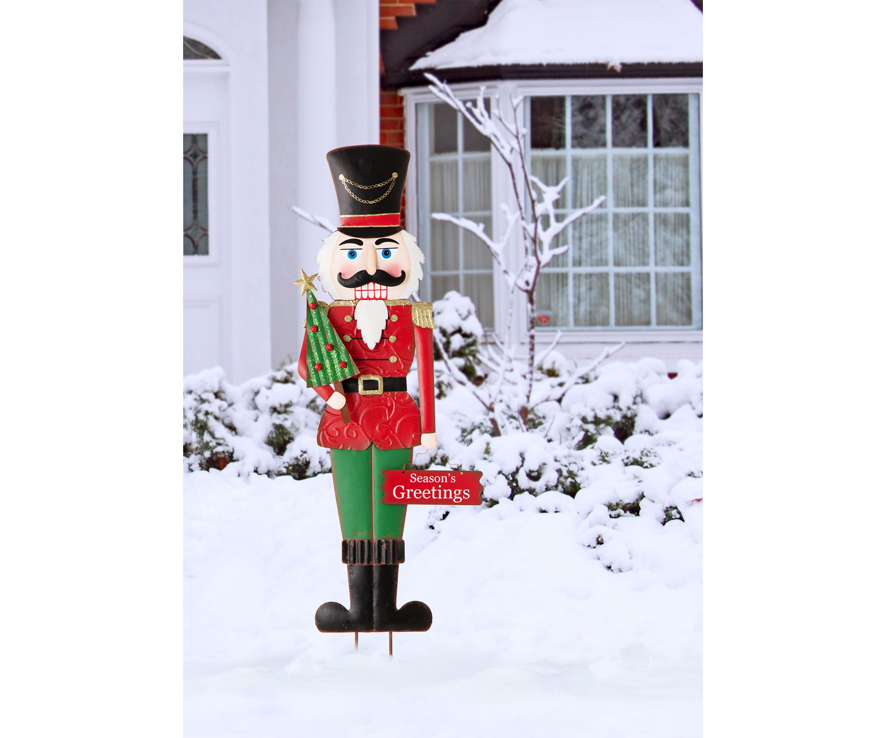 Metal Nutcracker Yardstake or Standing Décor or Wall Décor