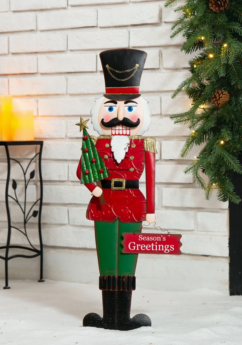Metal Nutcracker Yardstake or Standing Décor or Wall Décor